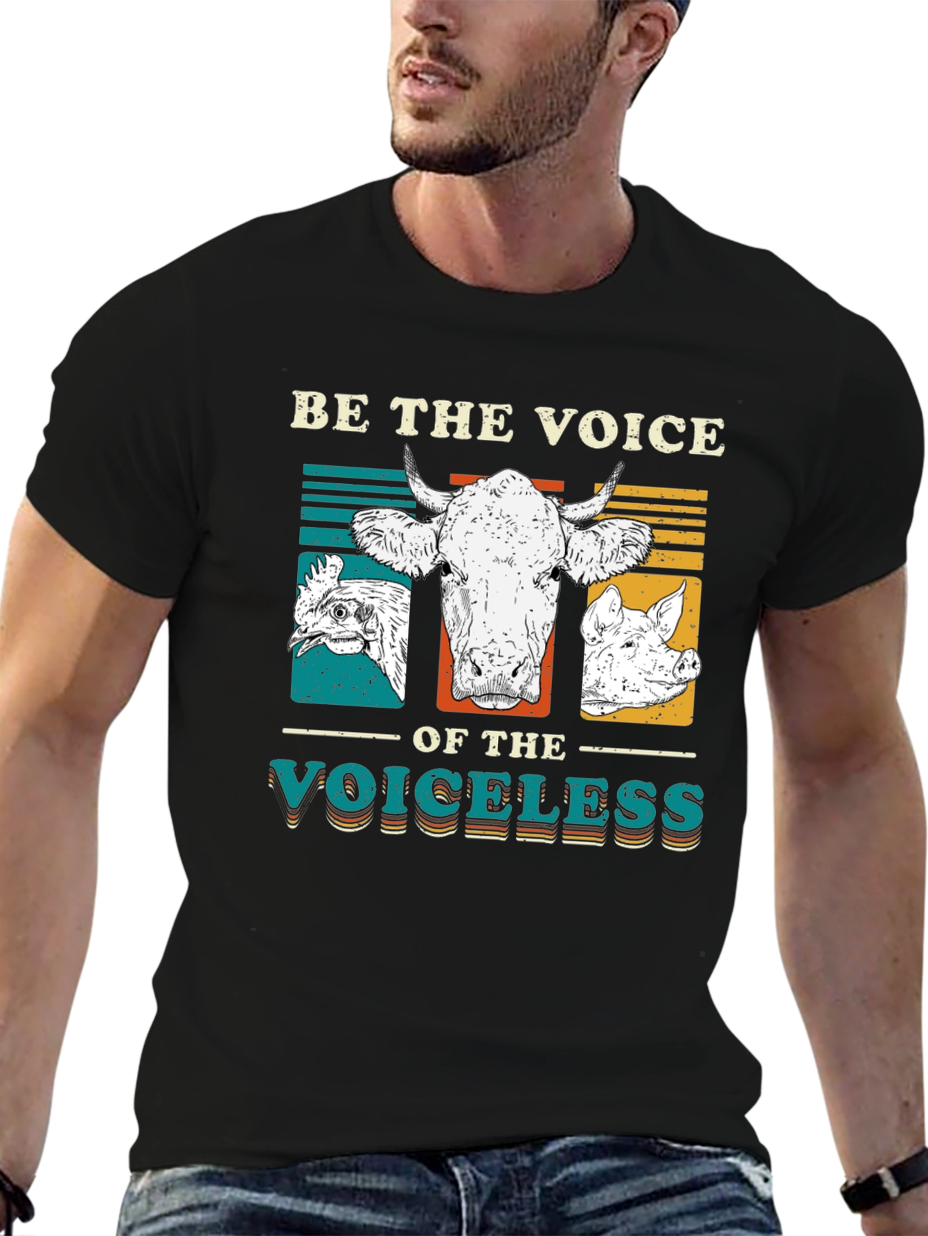 Be the Voice T-Shirt - Vegan Animal Rights Tee