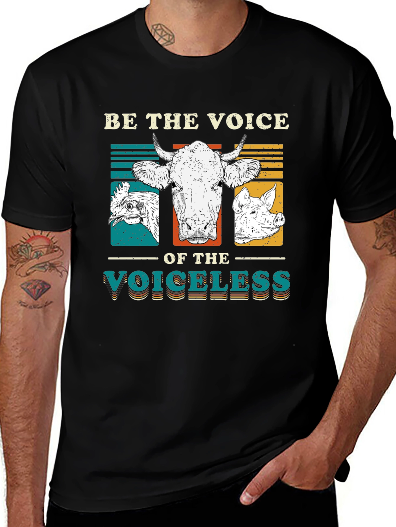 Be the Voice T-Shirt - Vegan Animal Rights Tee