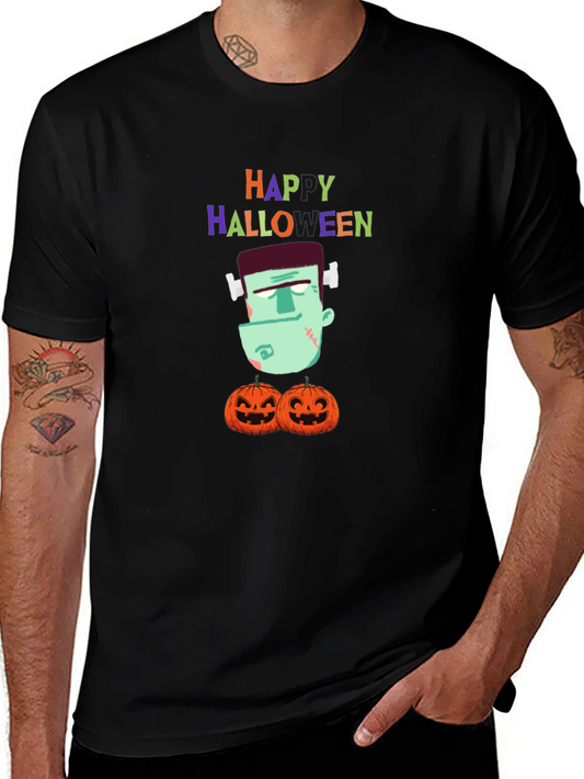Happy Halloween Frankenstein Graphic Tee