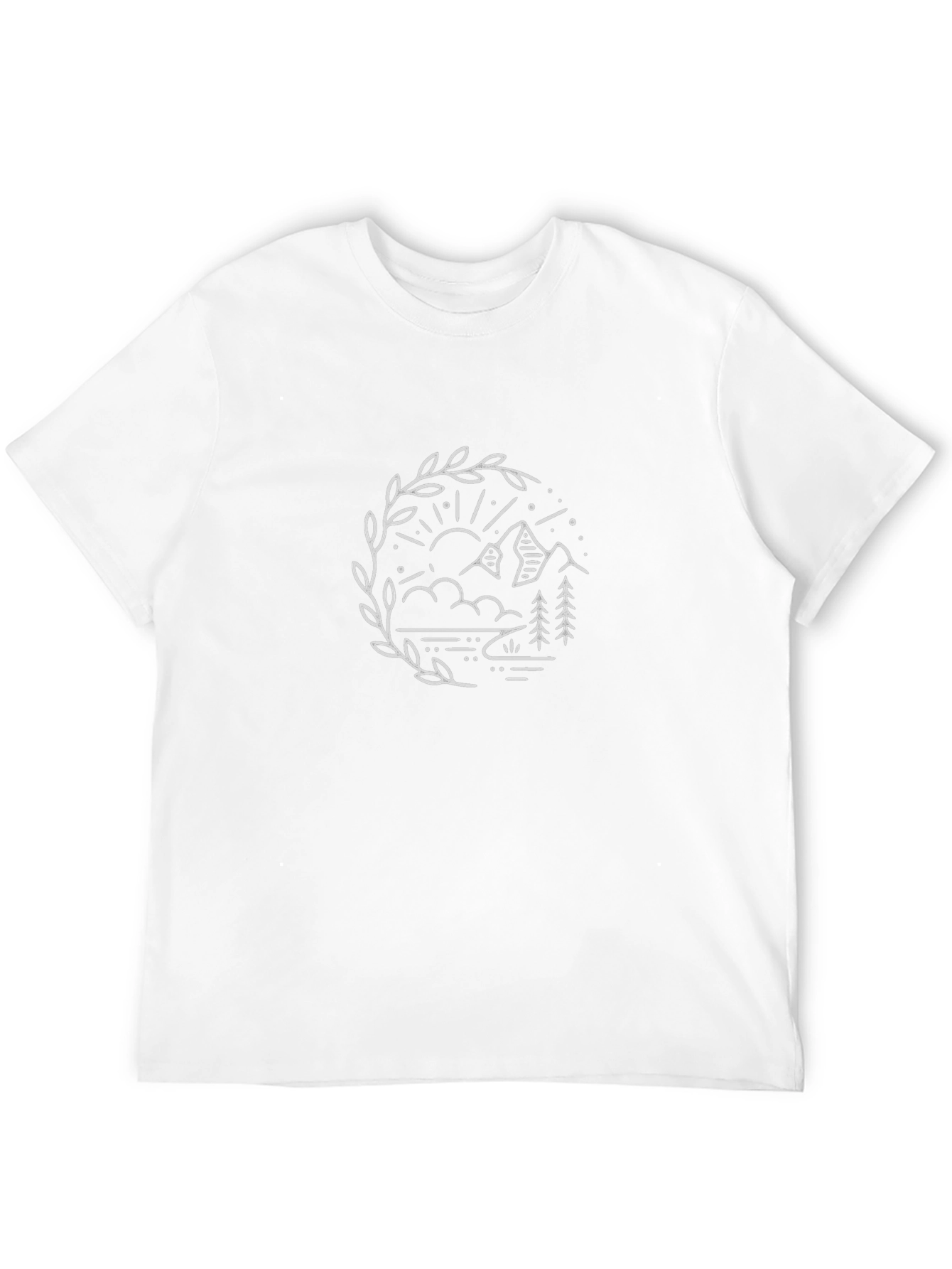 Nature Scene Graphic Tee - Black
