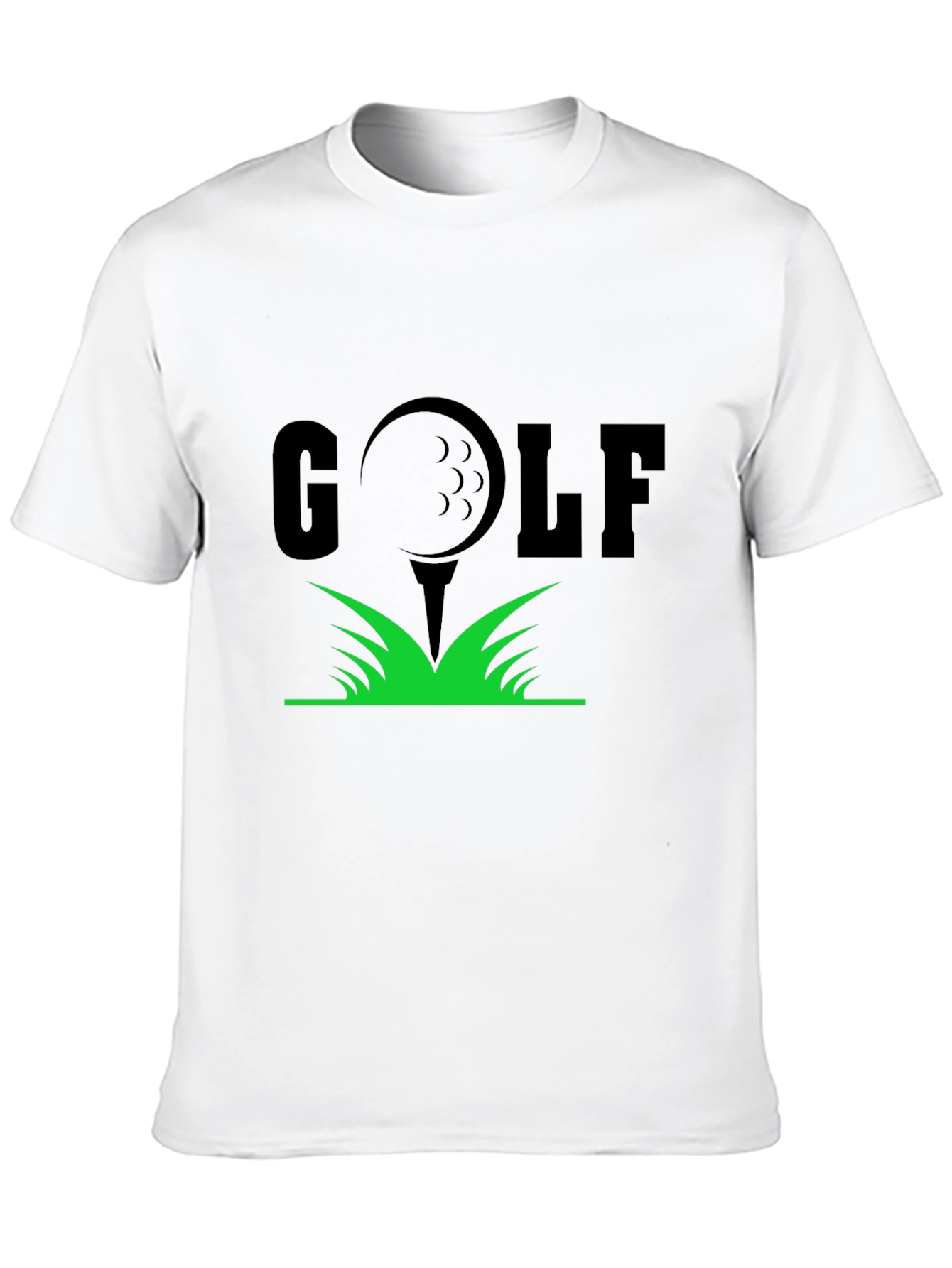 Golf Tee T-Shirt - Black Cotton