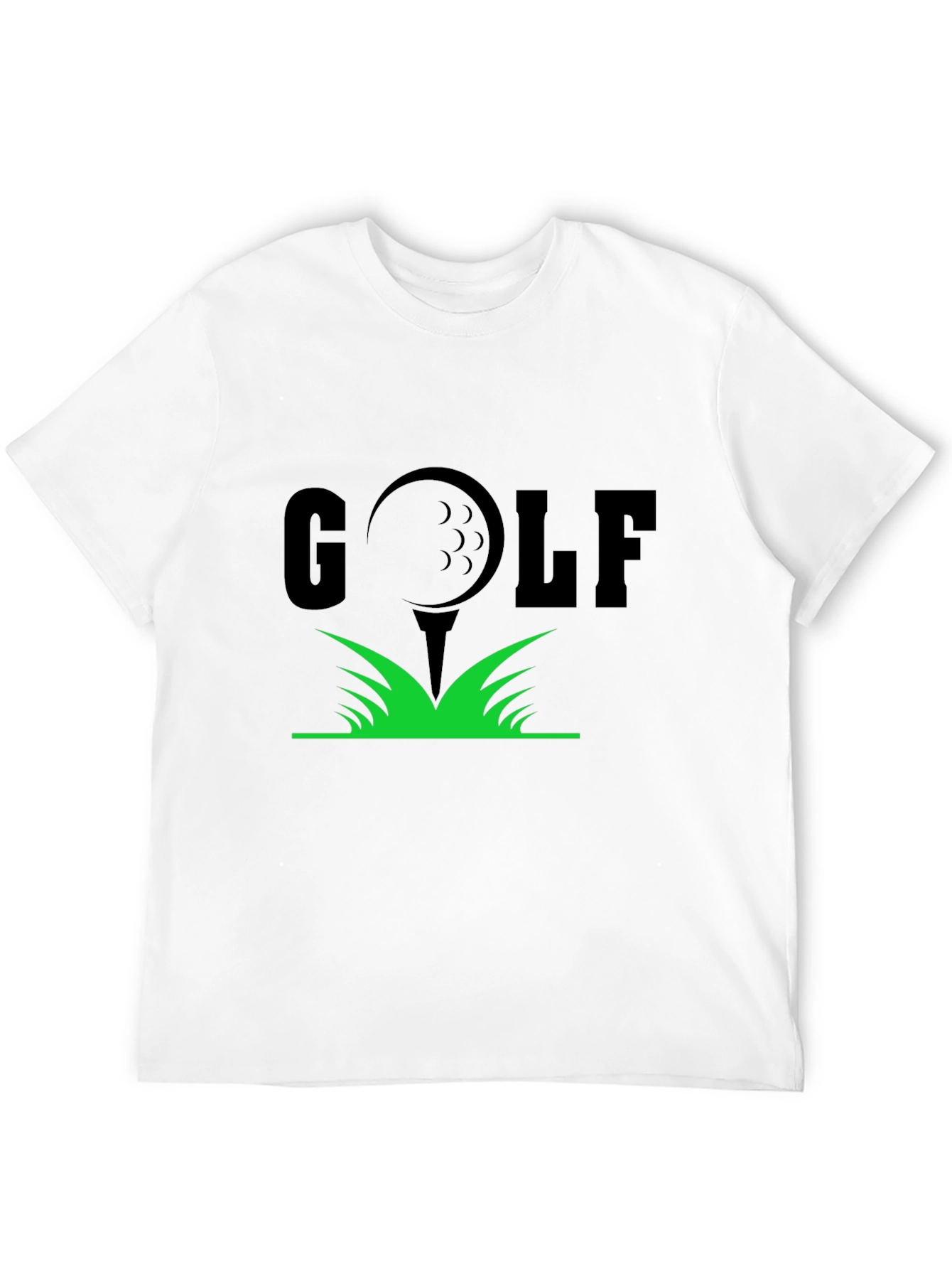 Golf Tee T-Shirt - Black Cotton