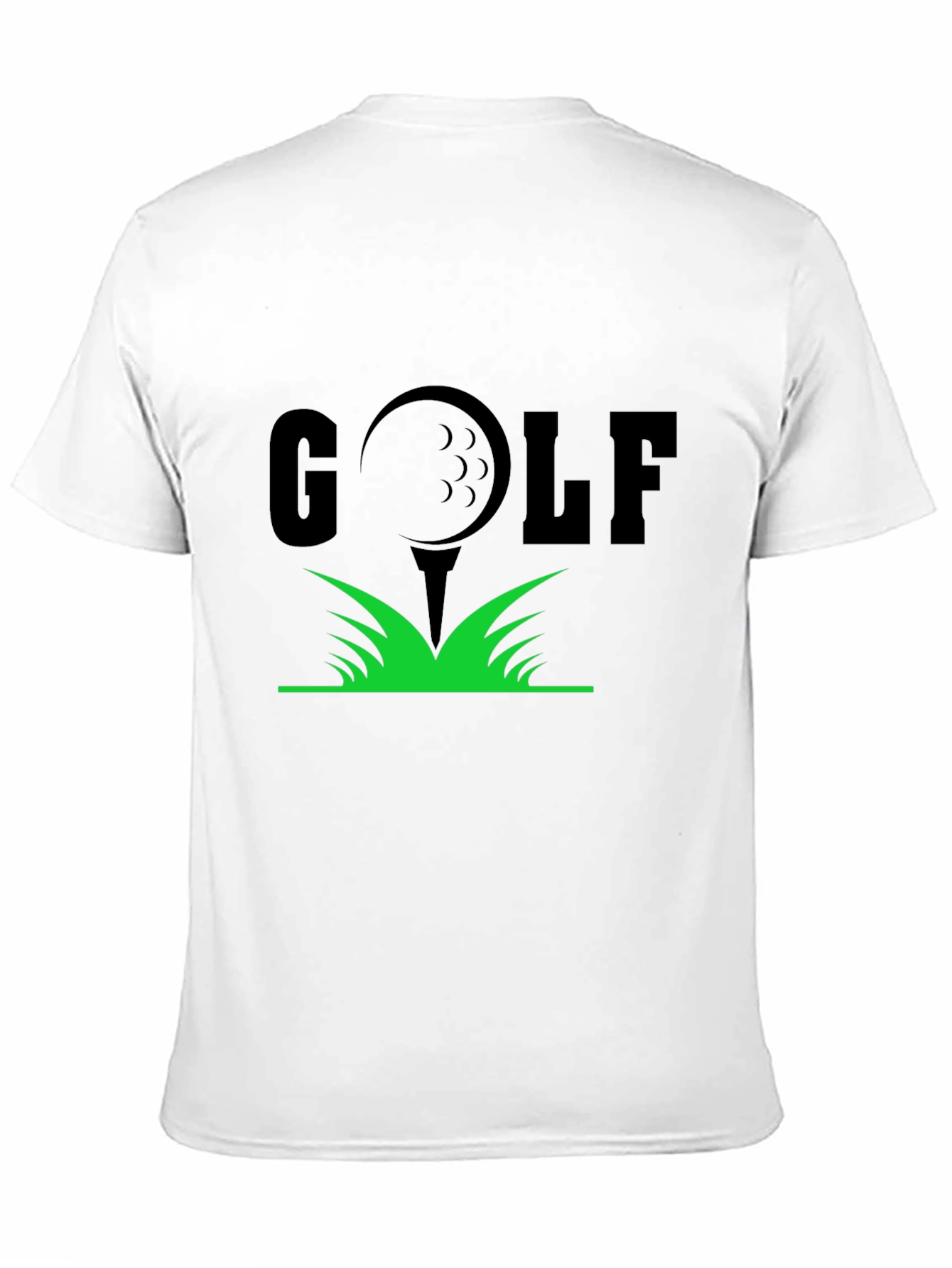 Golf Tee T-Shirt - Black Cotton