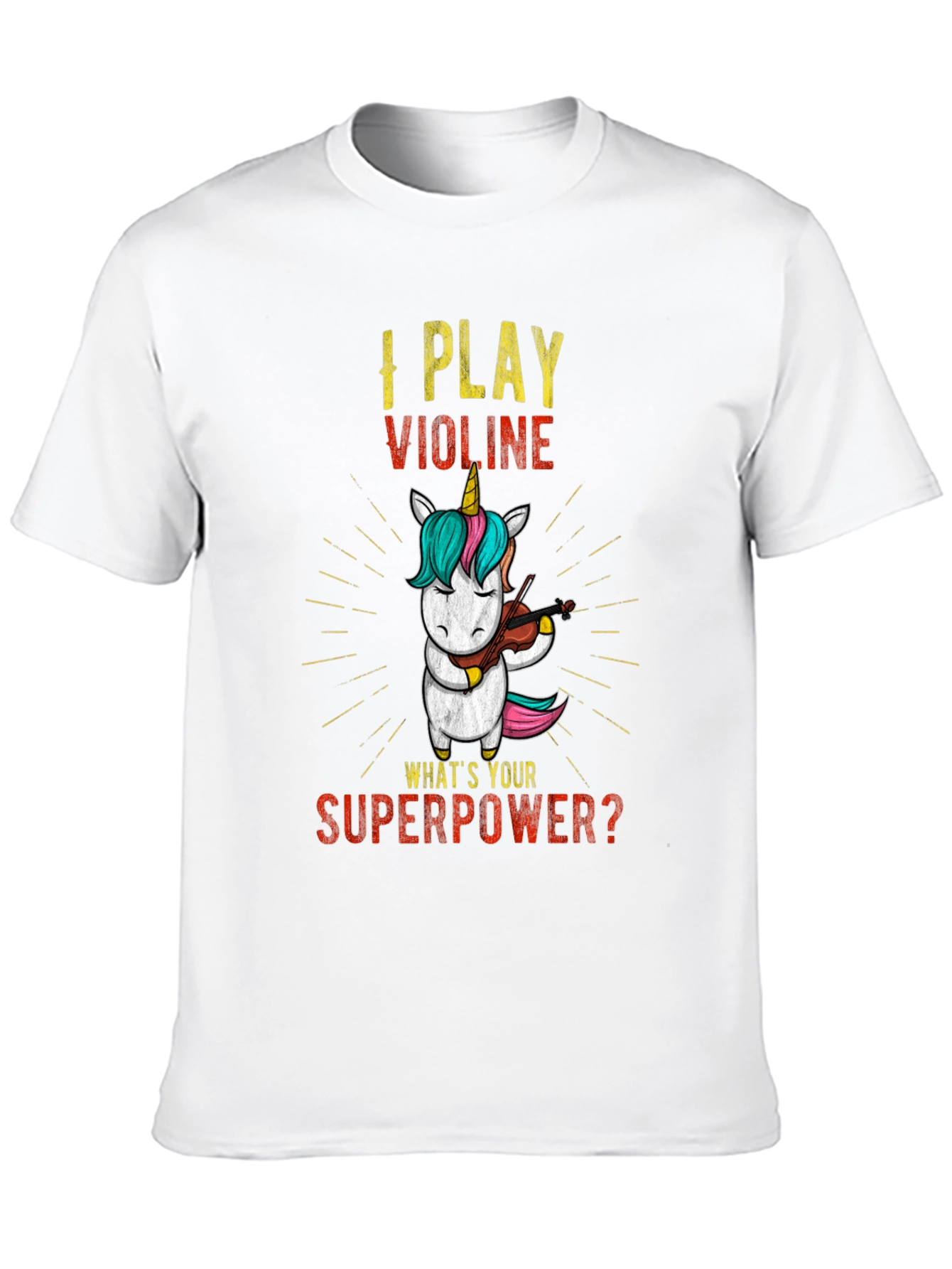I Play Violin Unicorn T-Shirt