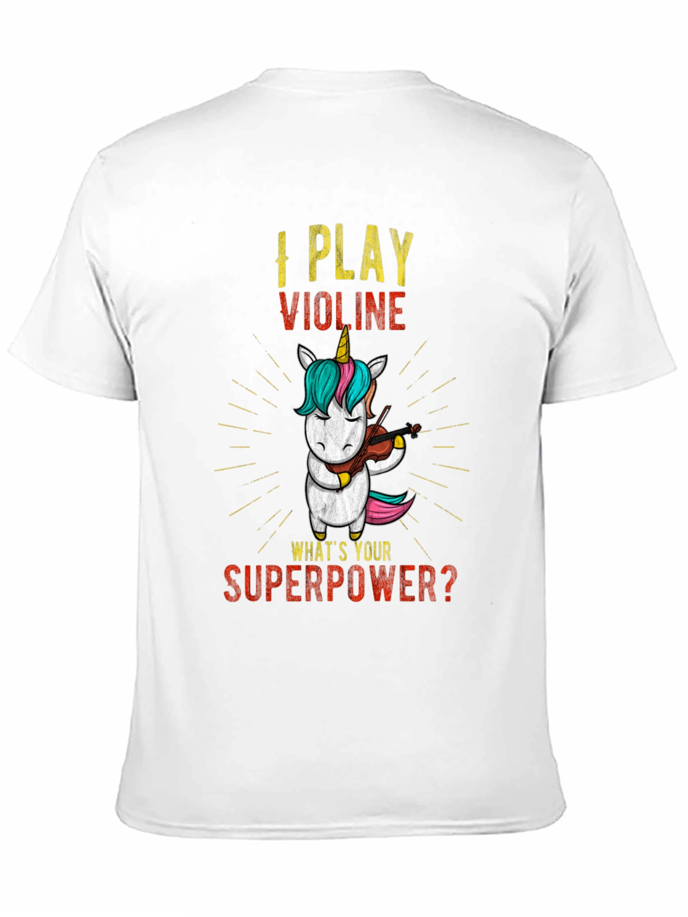 I Play Violin Unicorn T-Shirt