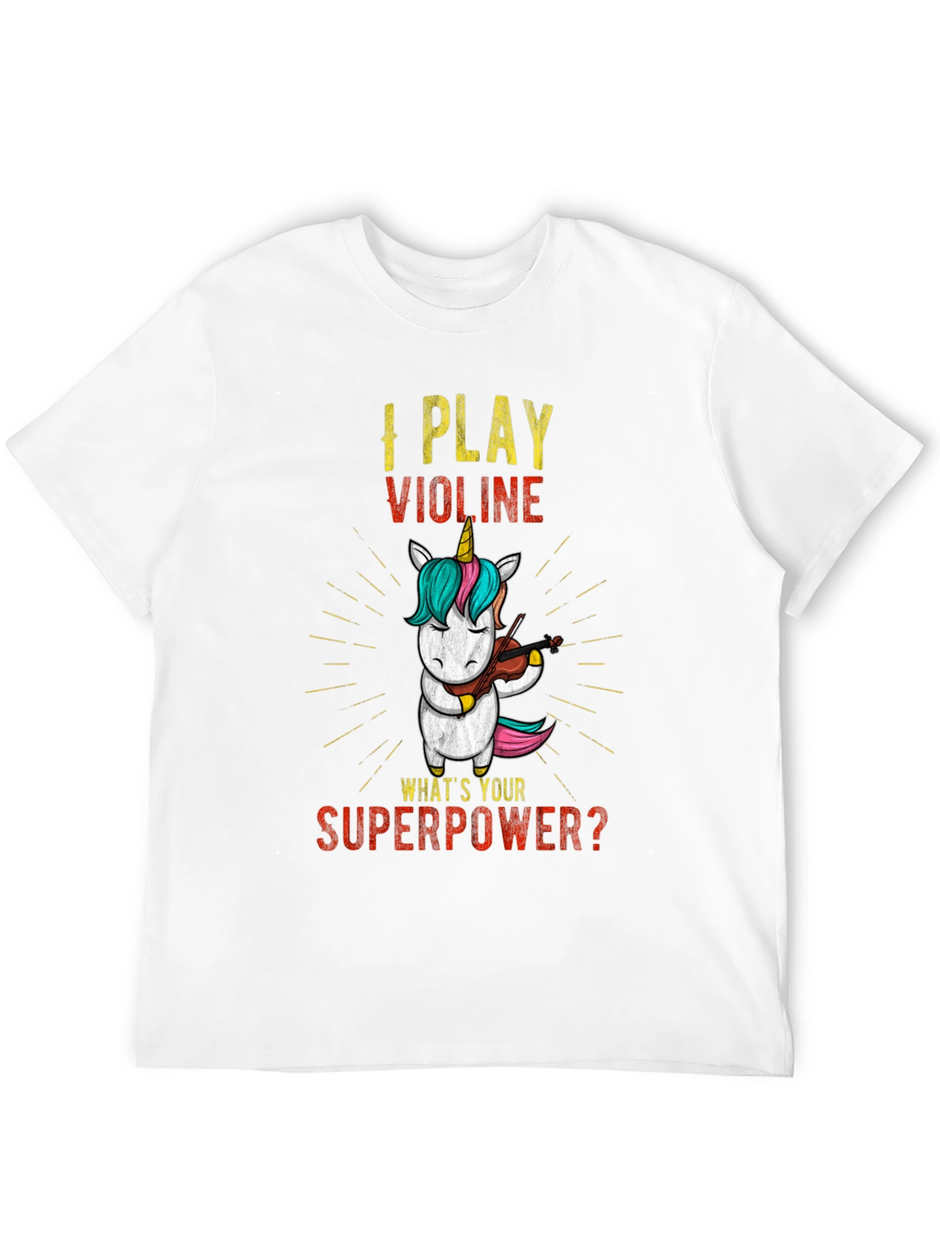 I Play Violin Unicorn T-Shirt