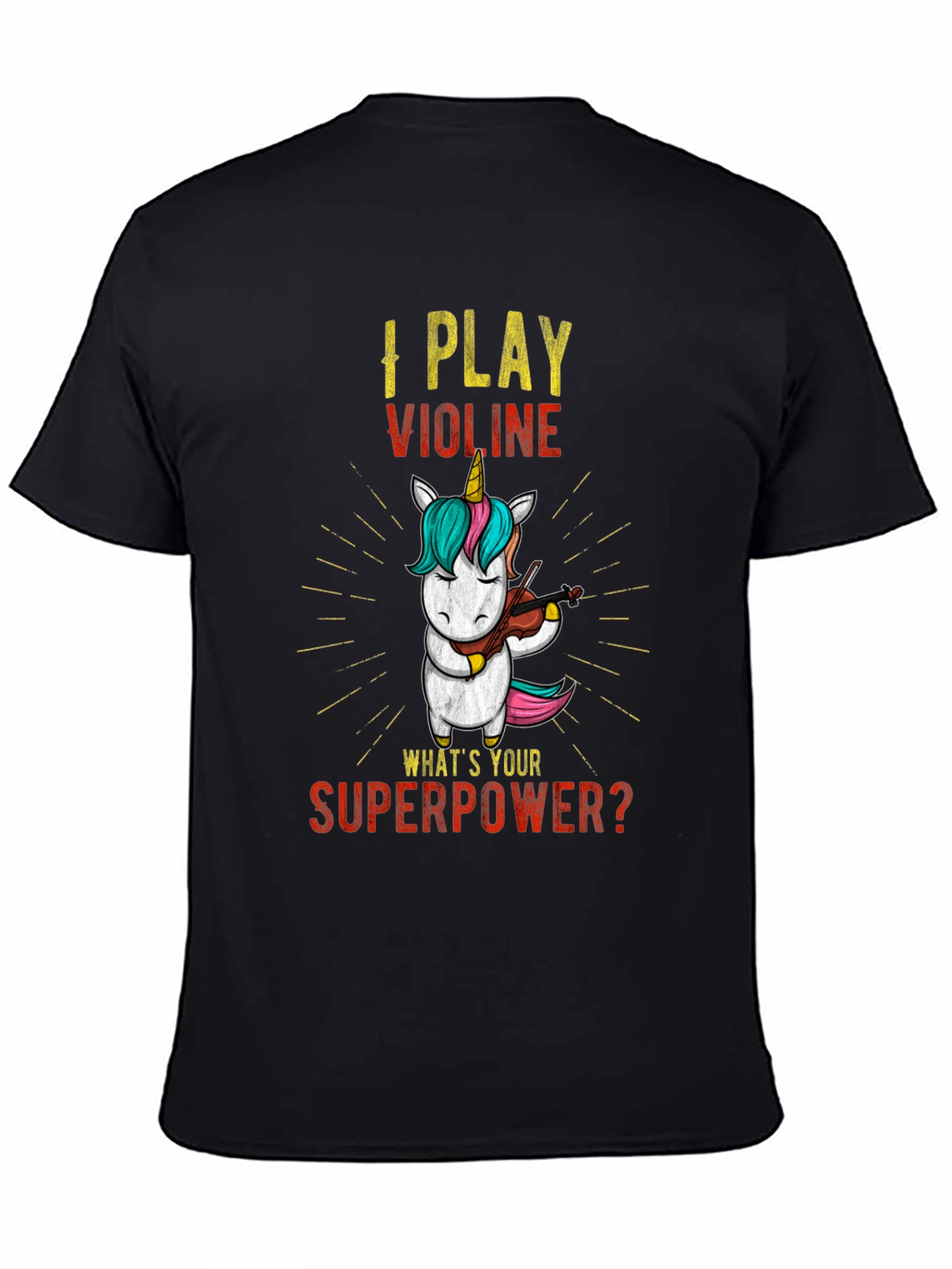 I Play Violin Unicorn T-Shirt