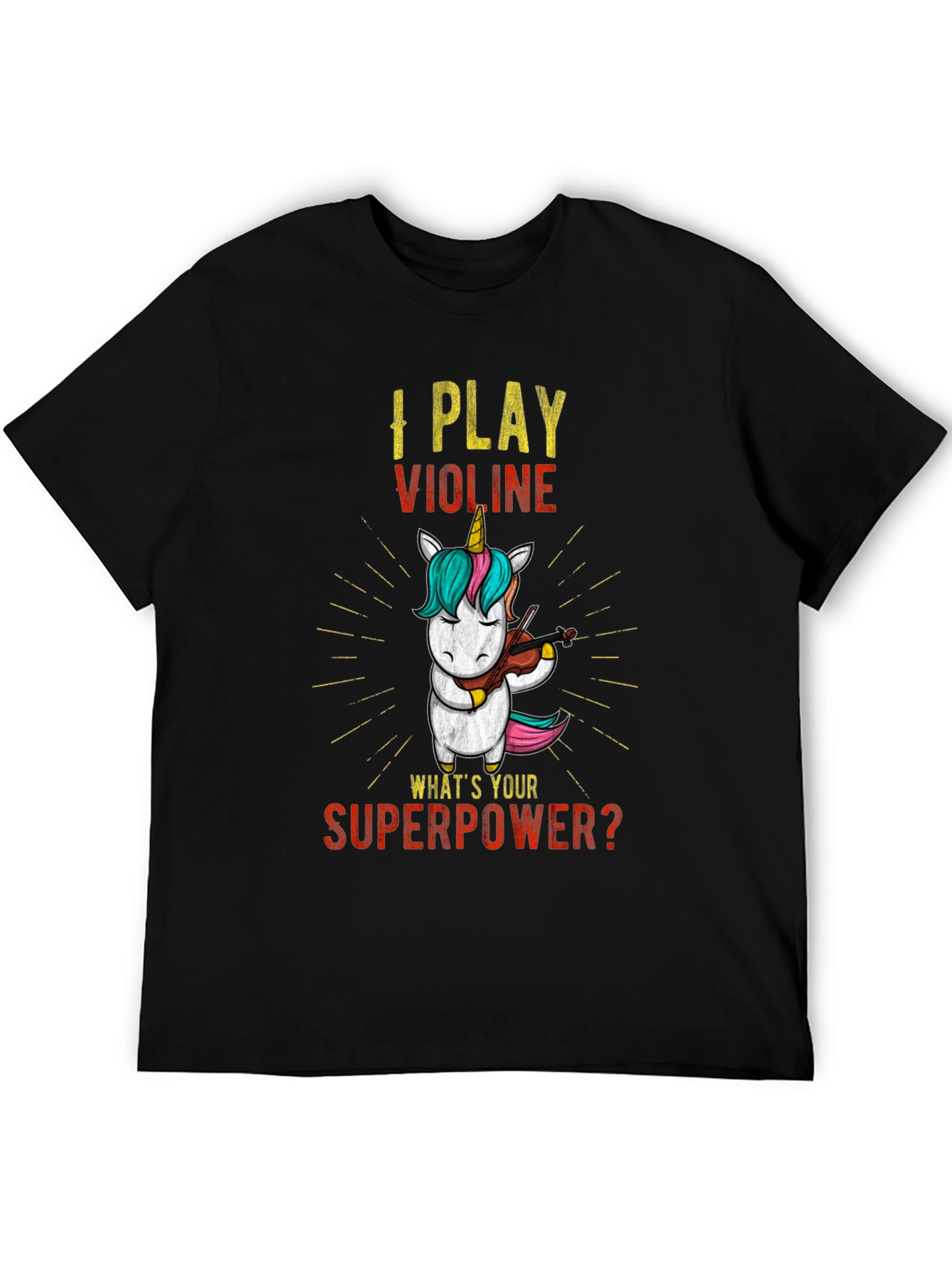 I Play Violin Unicorn T-Shirt