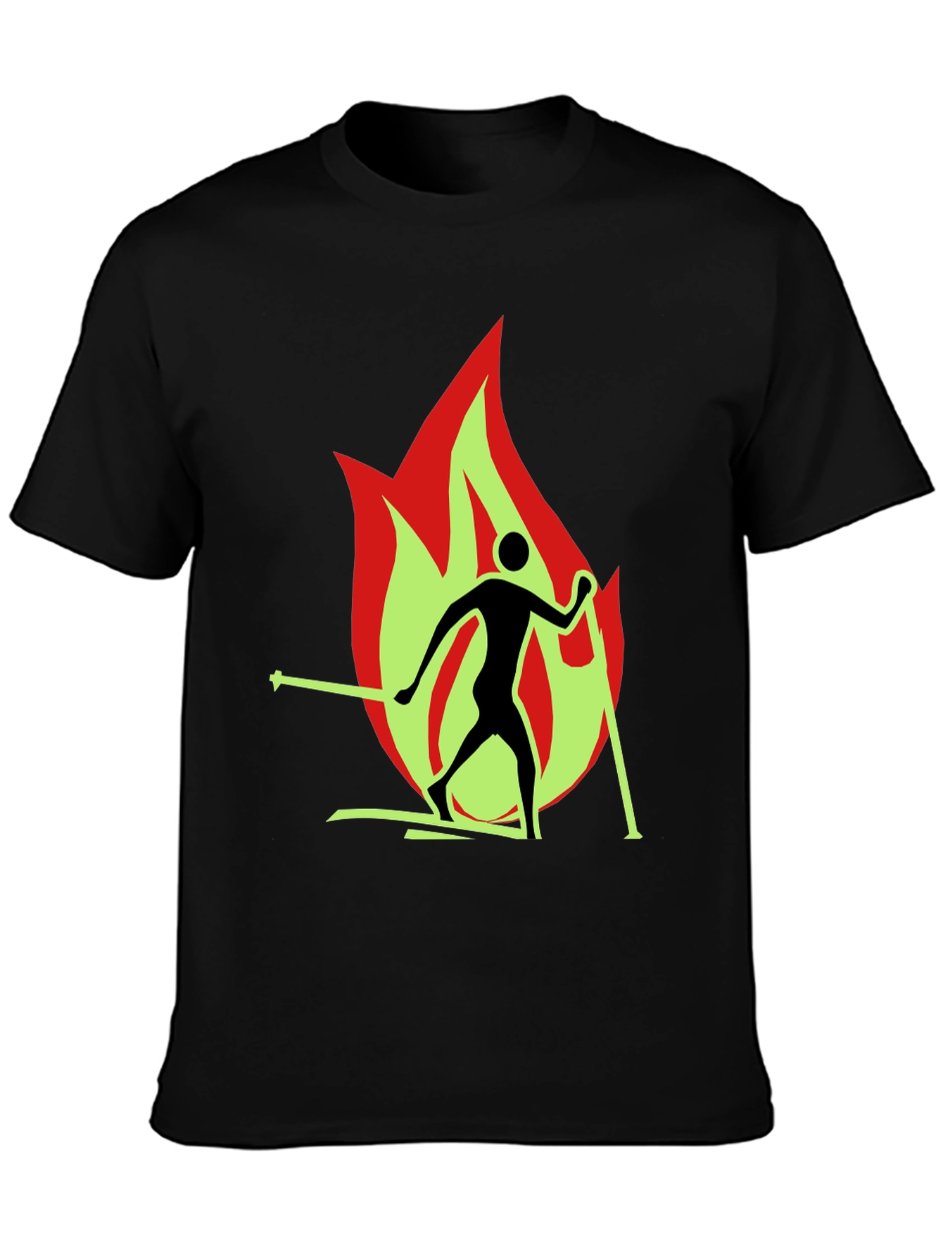 Flame Skiing T-Shirt