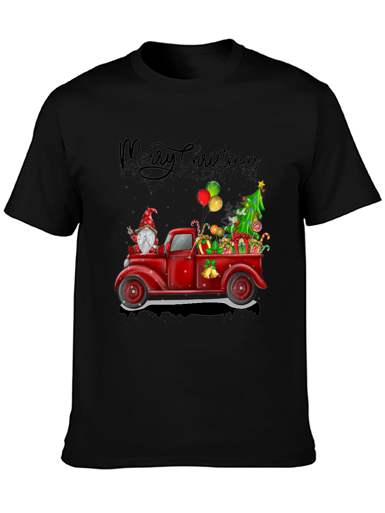 Festive Christmas Truck Graphic Tee