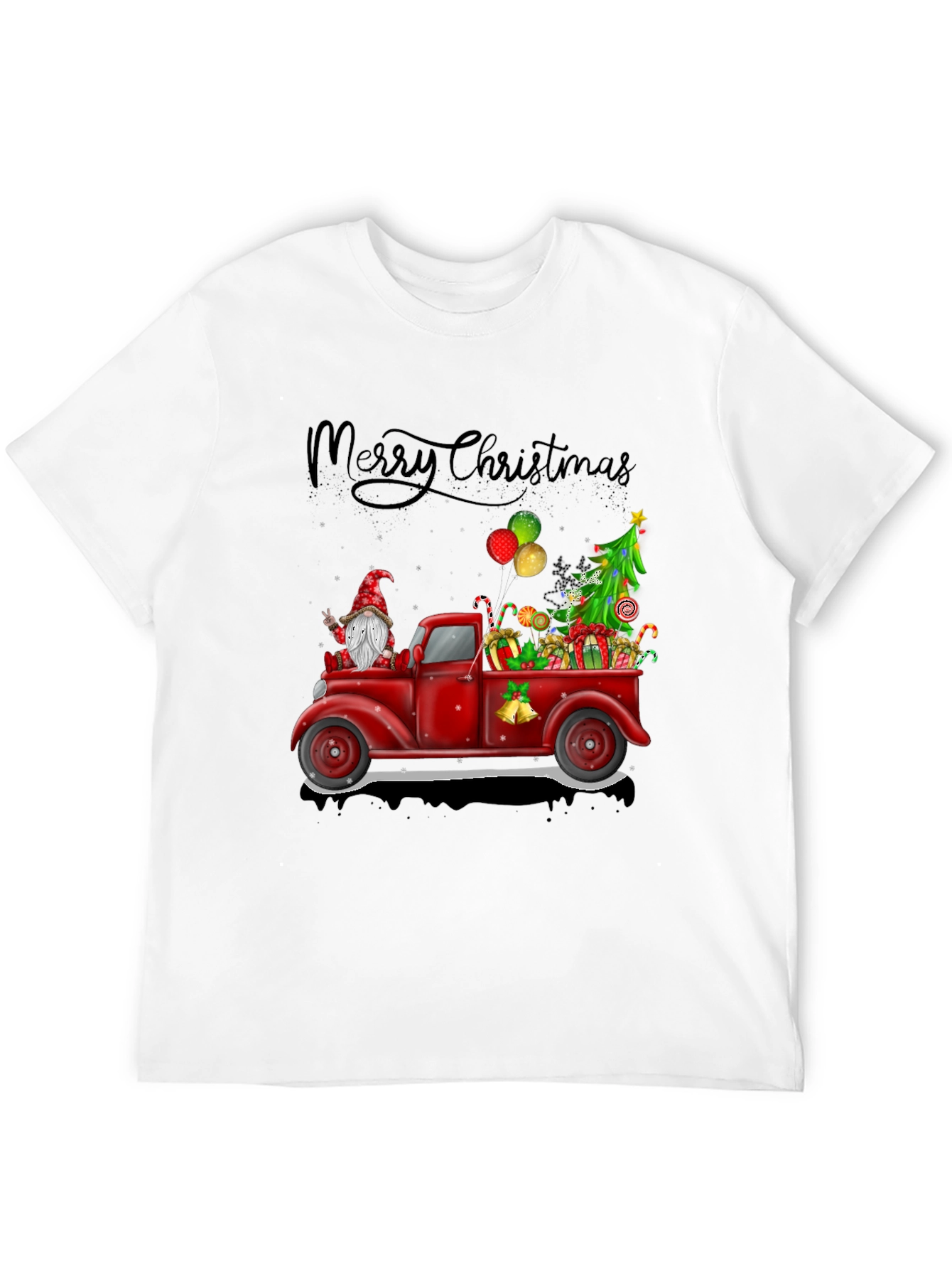 Festive Christmas Truck Graphic Tee