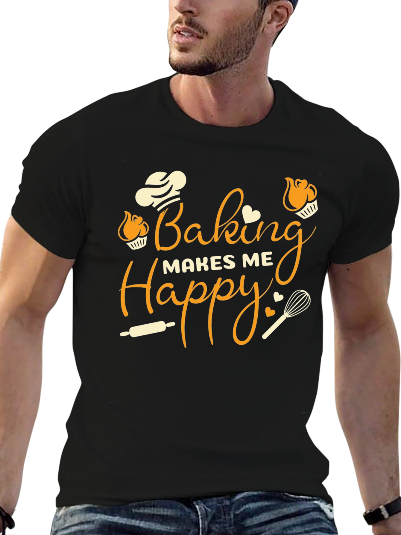 Baking Makes Me Happy T-Shirt