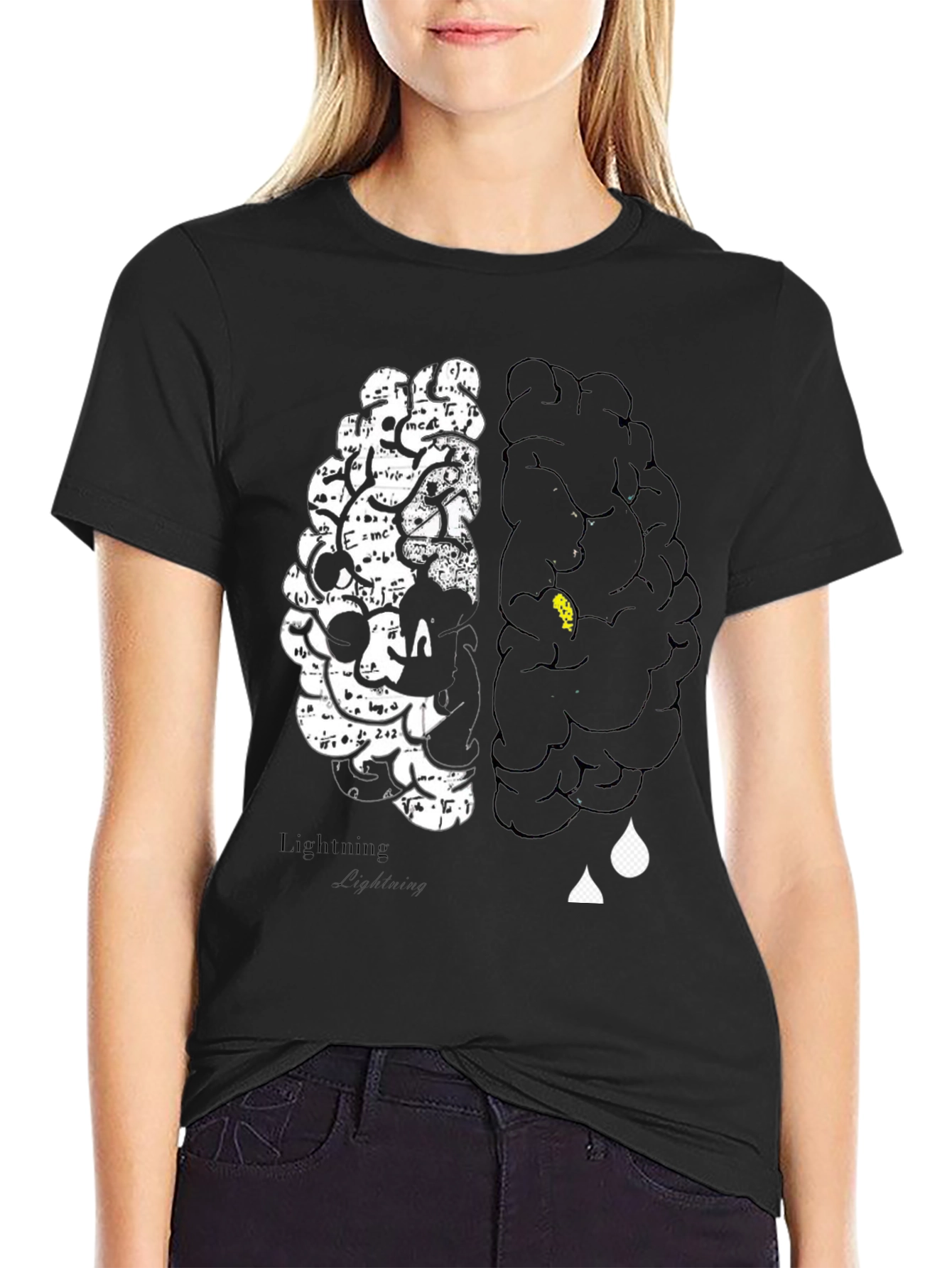 Brain Power T-Shirt - Left vs Right Brain Design