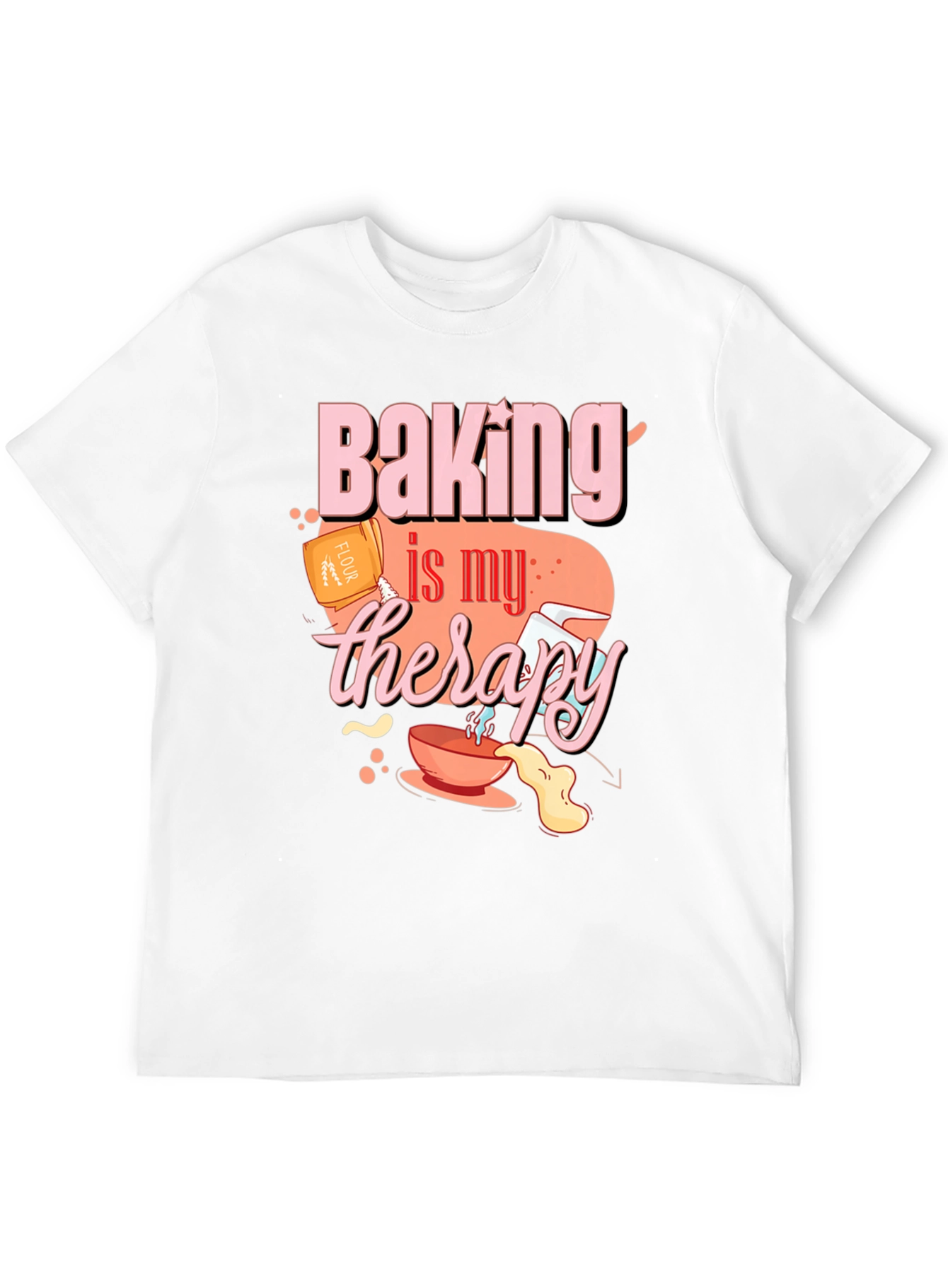 Baking is My Therapy Graphic Tee