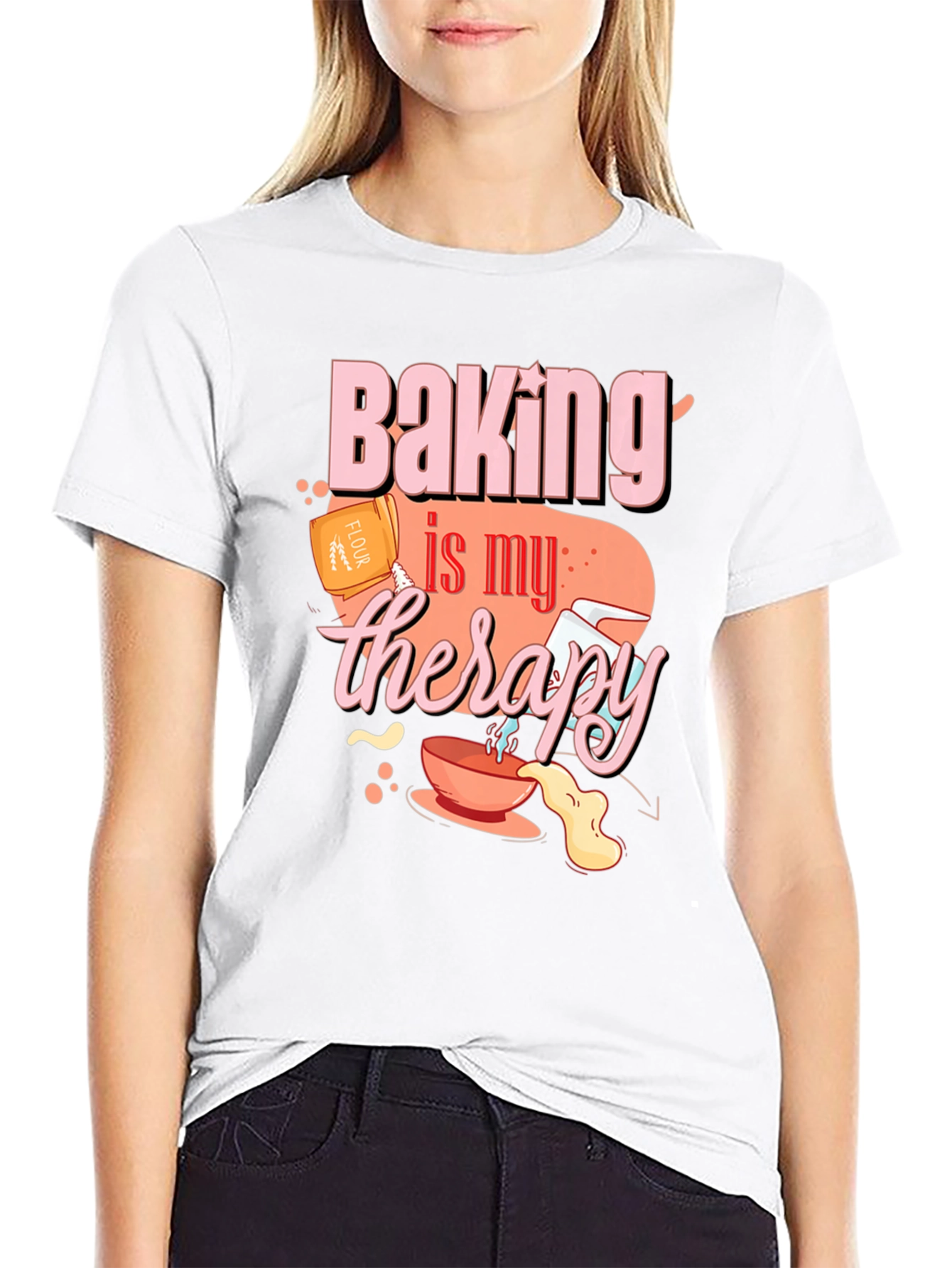 Baking is My Therapy Graphic Tee