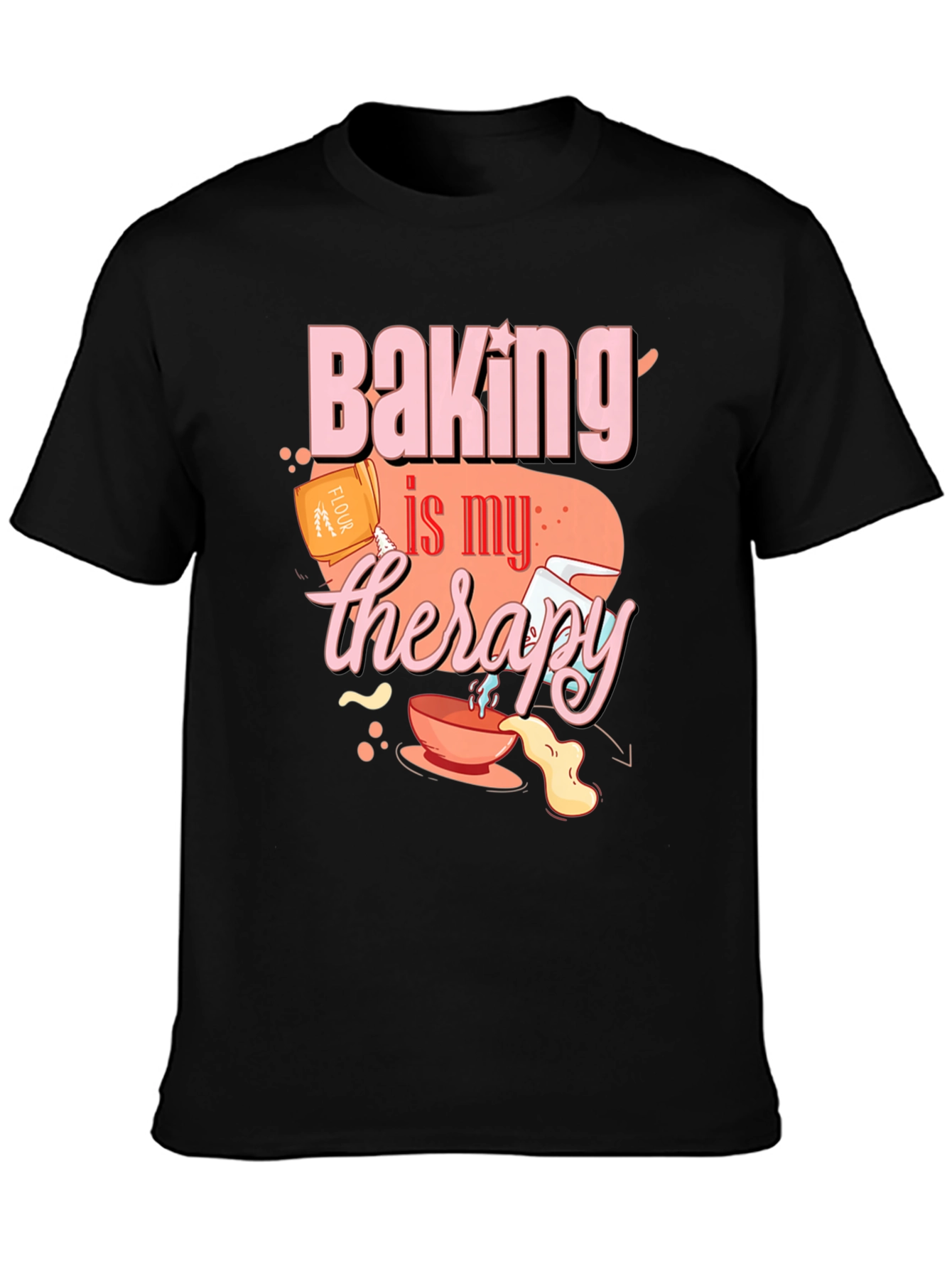 Baking is My Therapy Graphic Tee