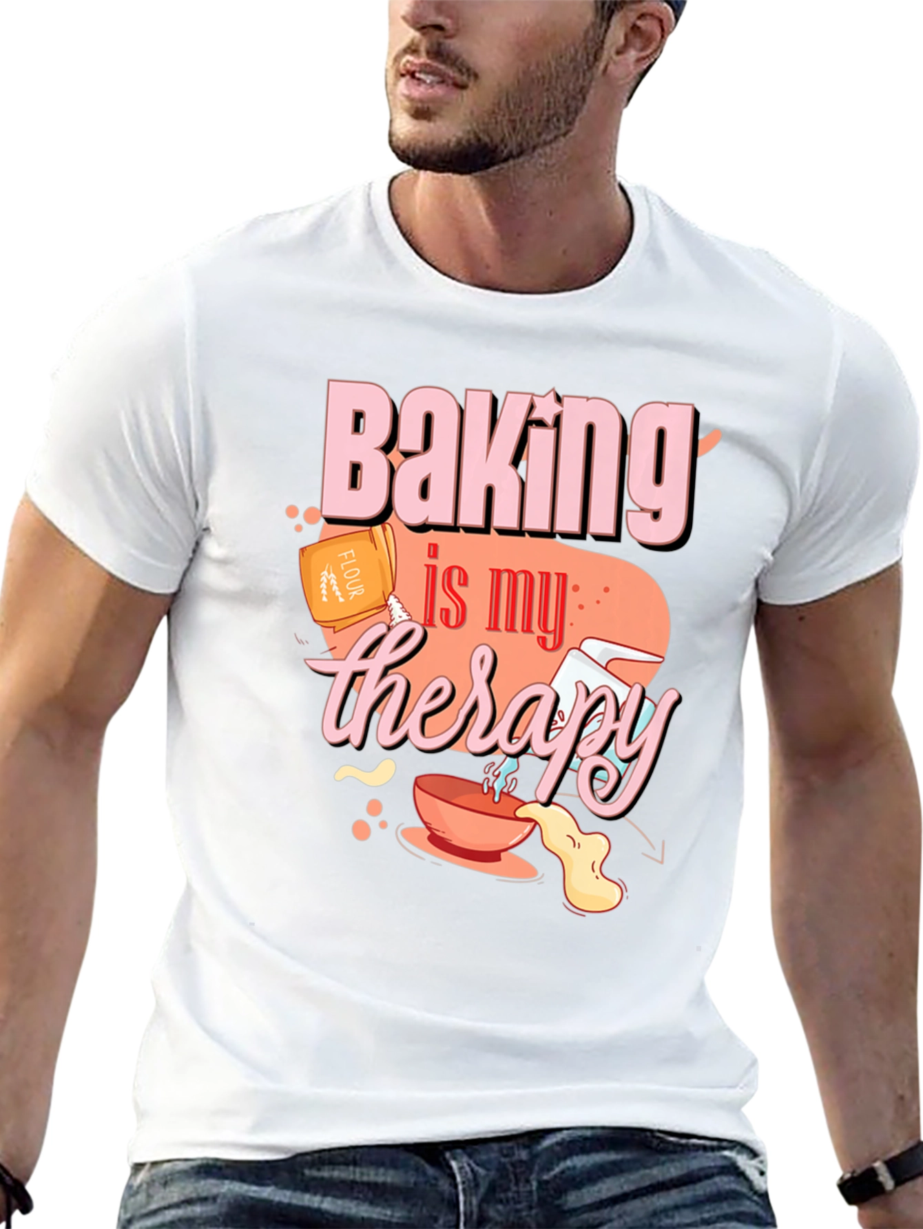 Baking is My Therapy Graphic Tee