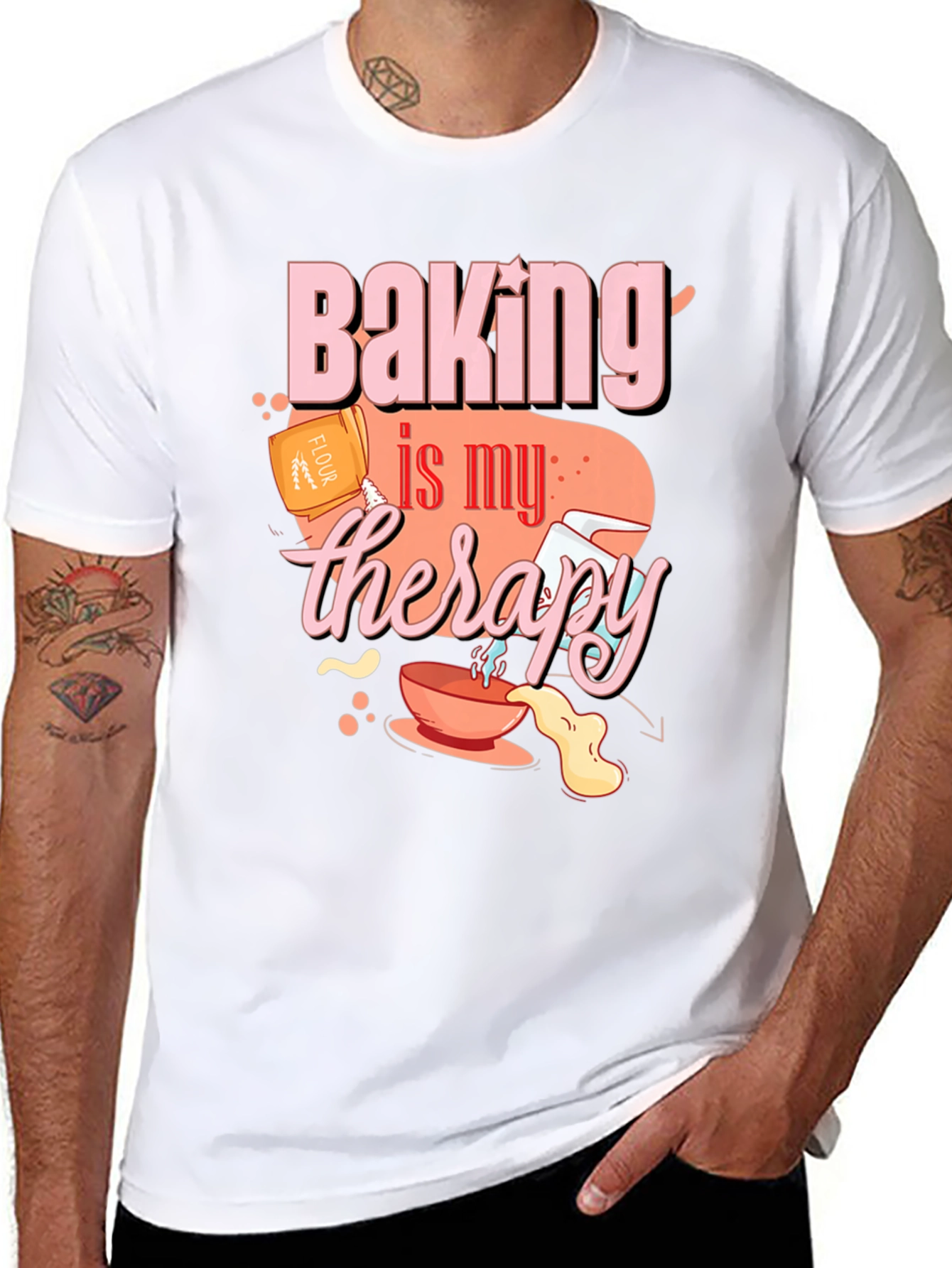 Baking is My Therapy Graphic Tee