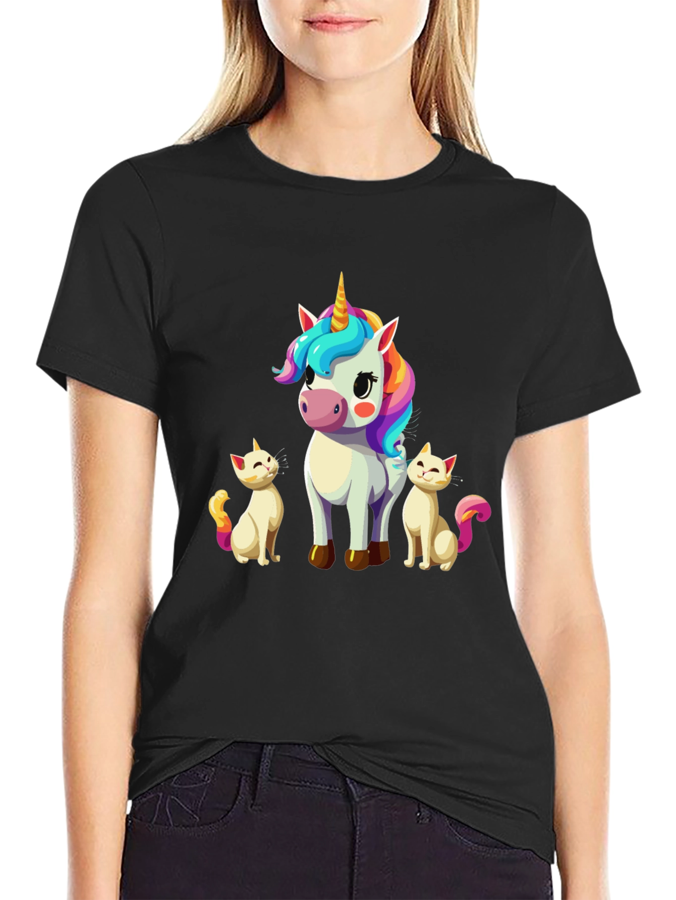 Unicorn & Kitties Graphic Tee