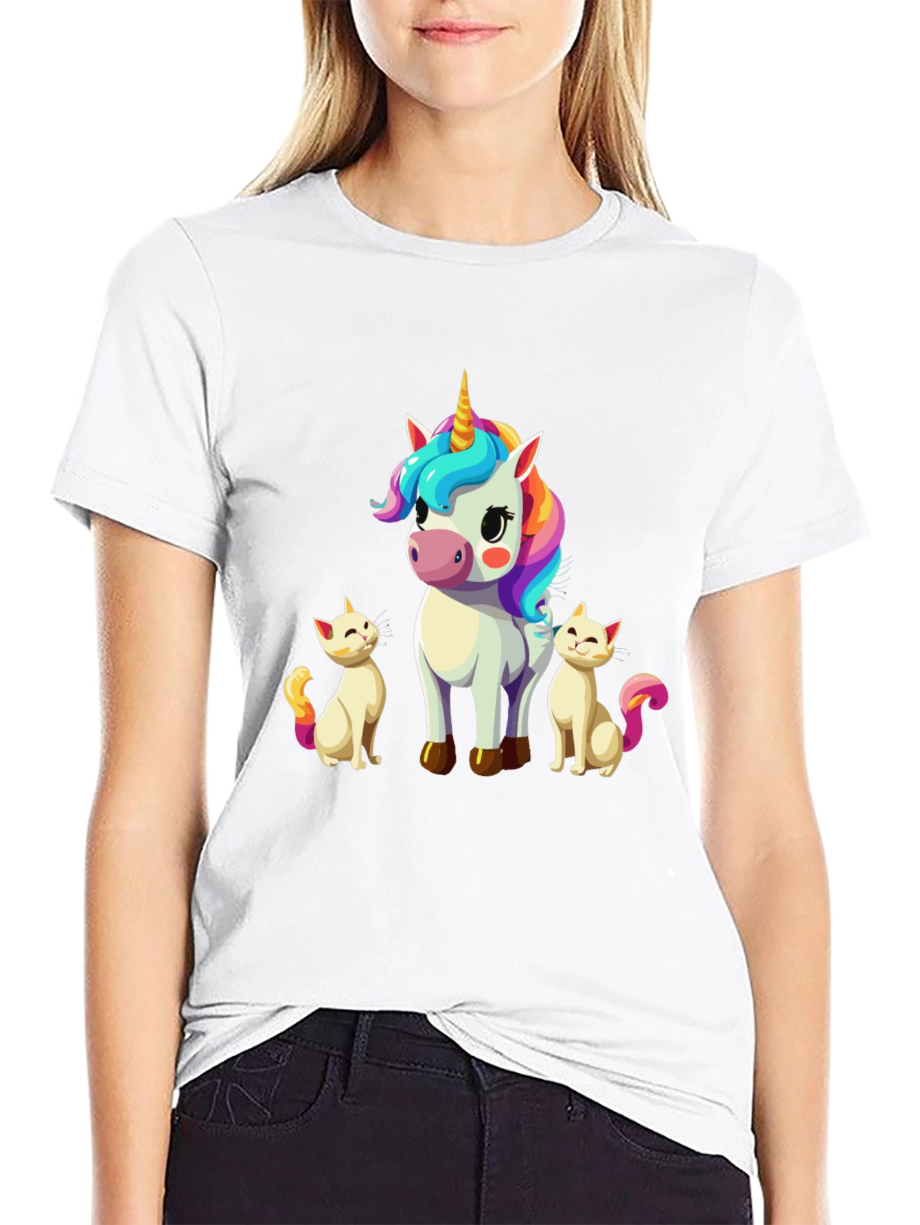 Unicorn & Kitties Graphic Tee