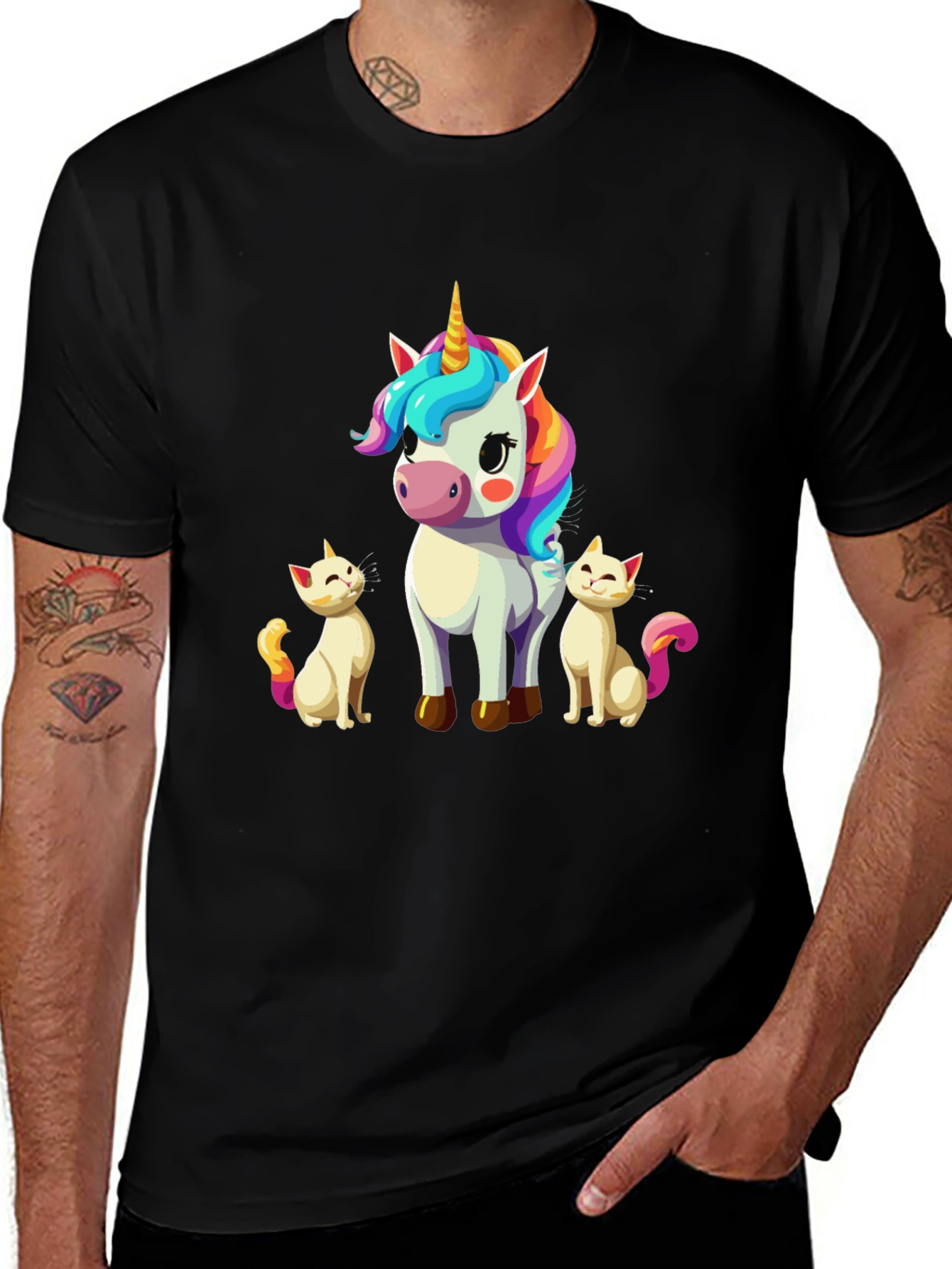 Unicorn & Kitties Graphic Tee