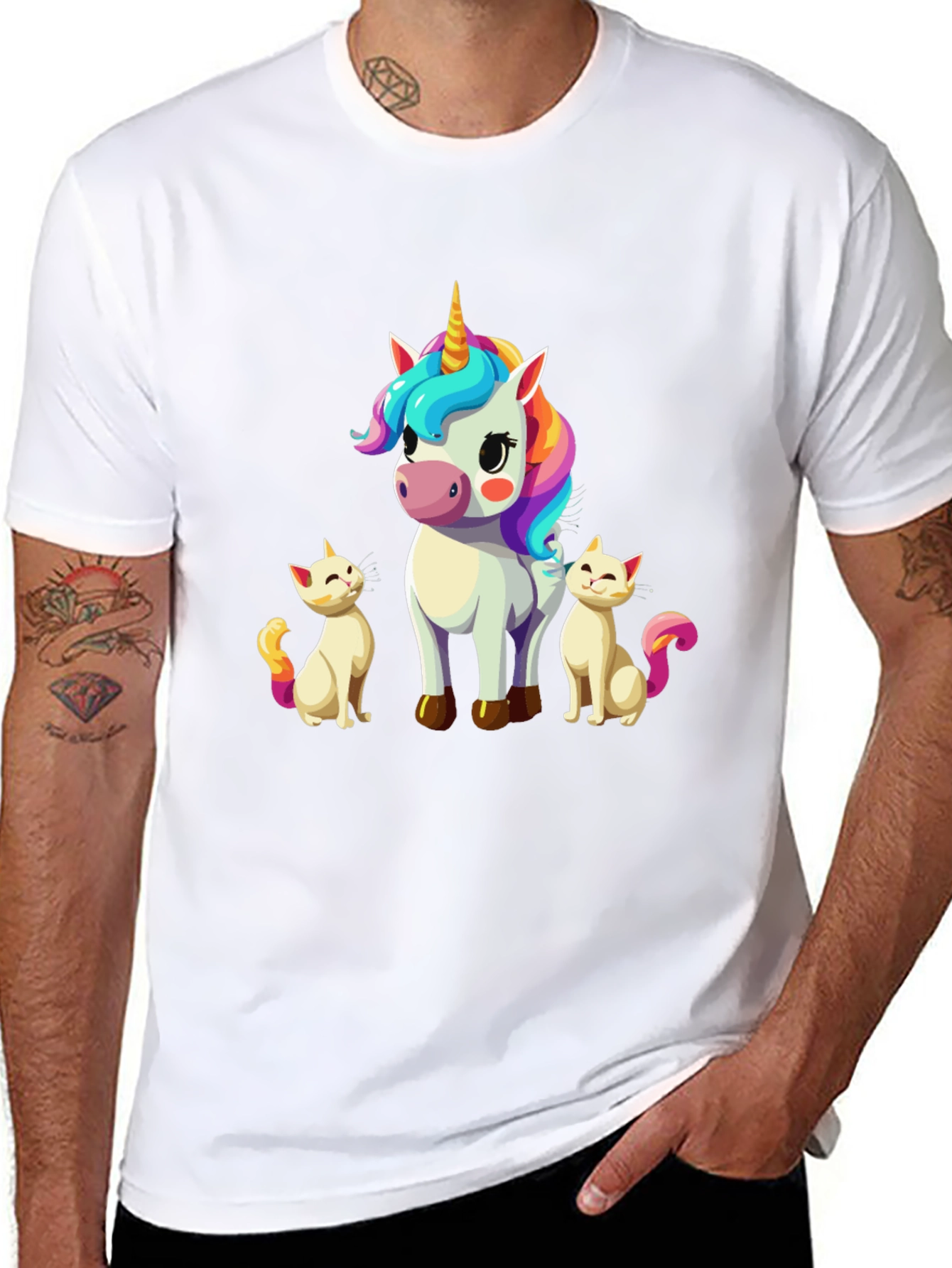 Unicorn & Kitties Graphic Tee