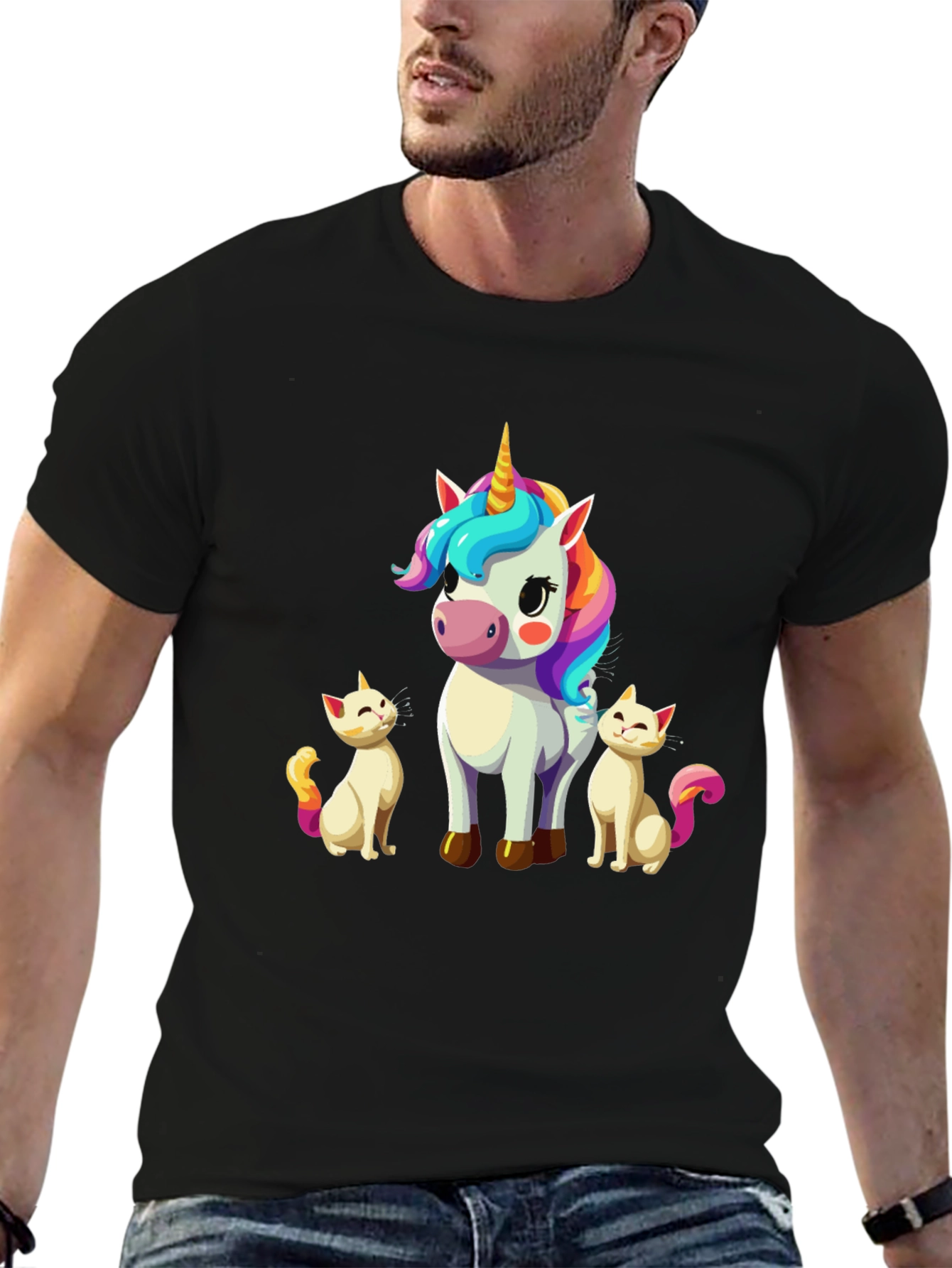 Unicorn & Kitties Graphic Tee