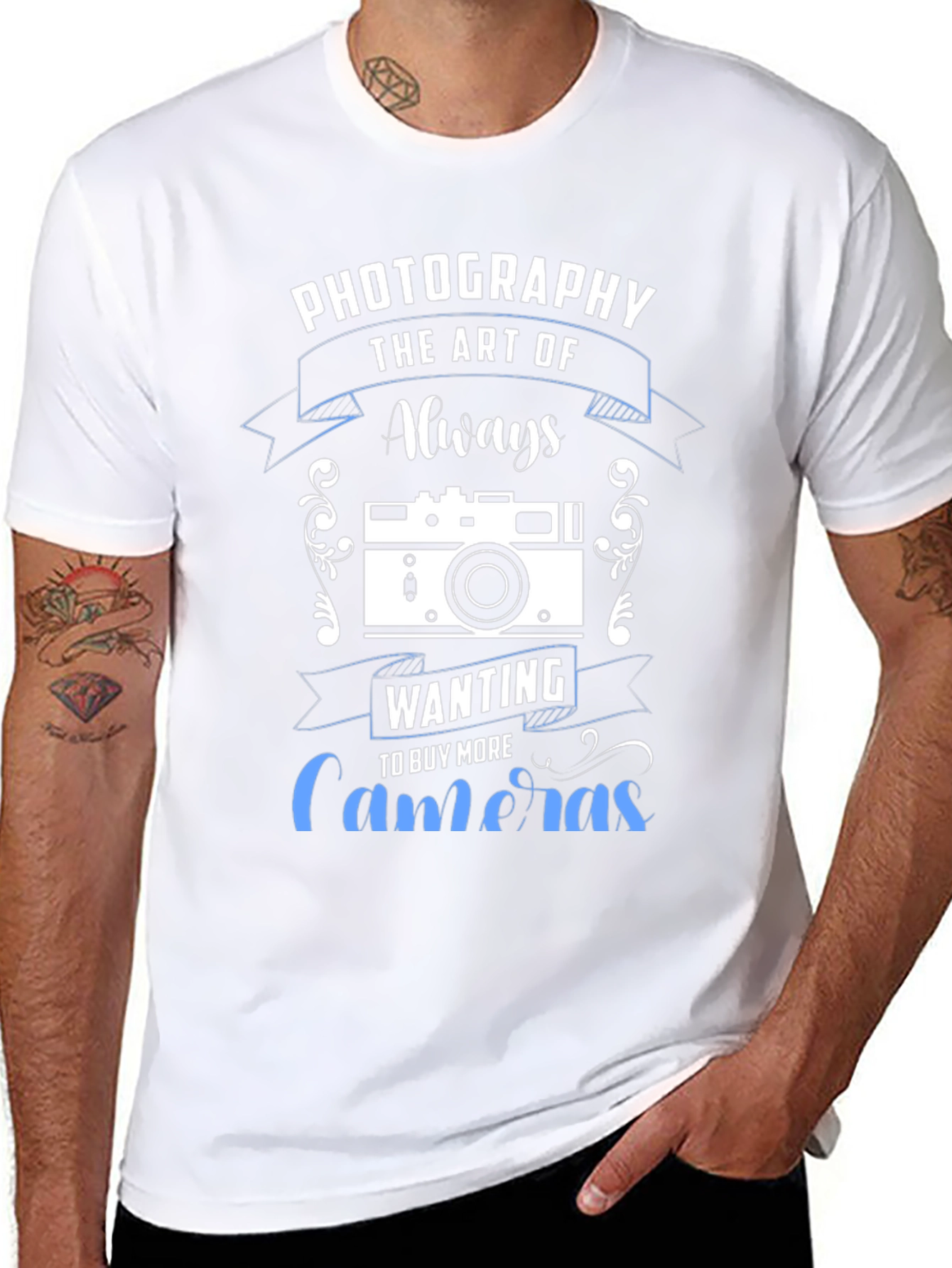 Photography Lover T-Shirt - Always Wanting More Cameras