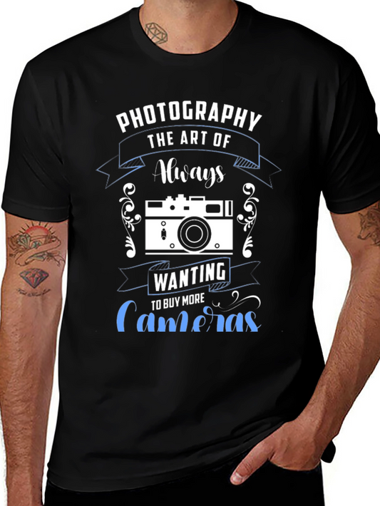 Photography Lover T-Shirt - Always Wanting More Cameras
