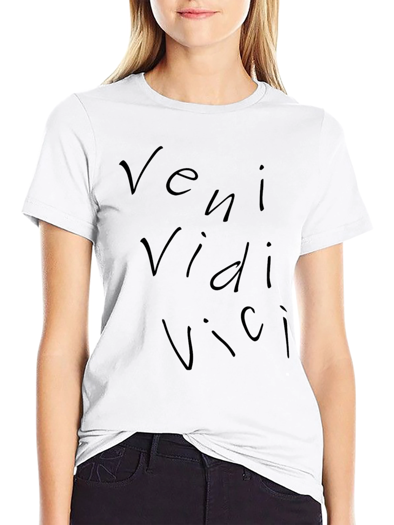 Veni Vidi Vici Black T-Shirt - Latin Quote Tee