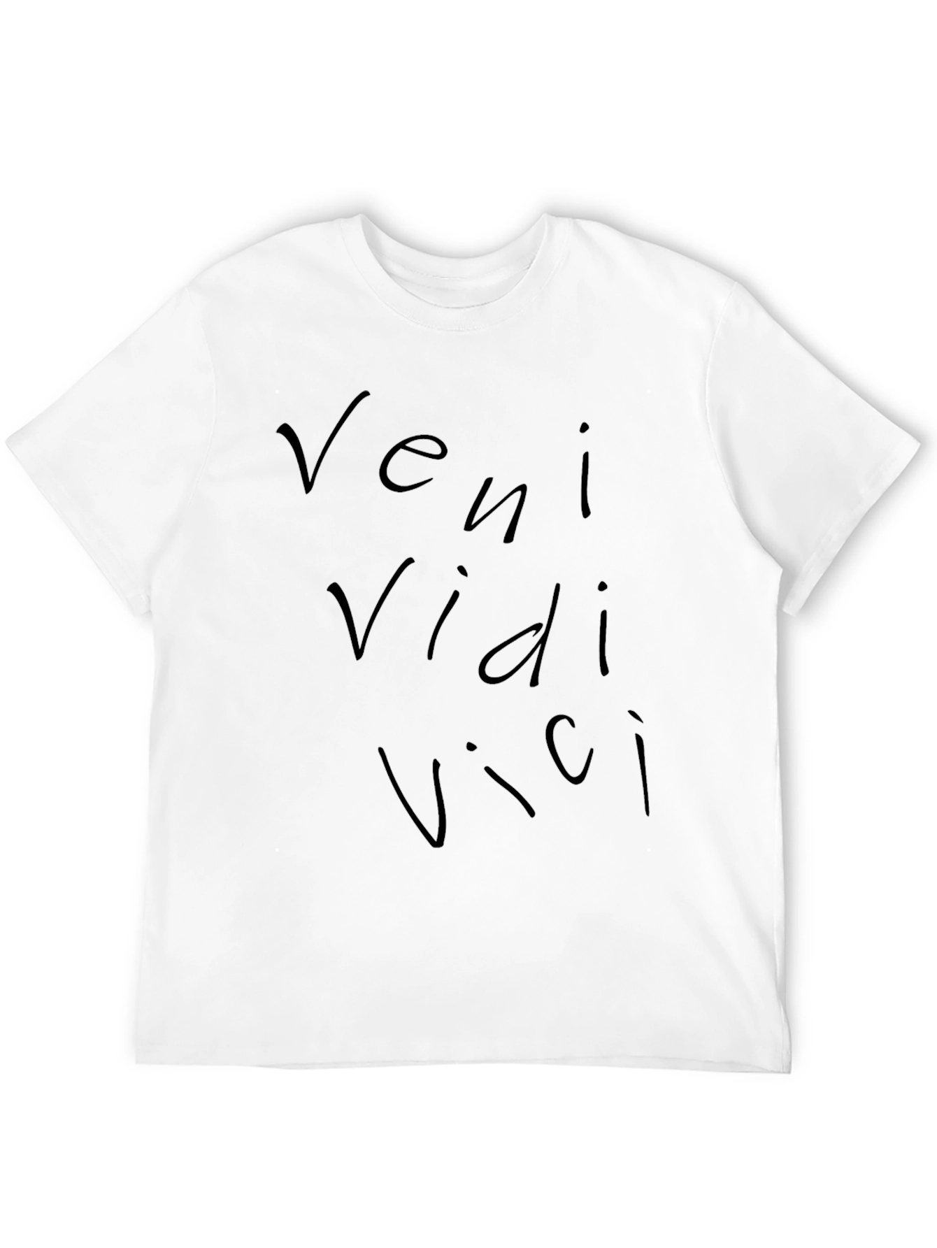 Veni Vidi Vici Black T-Shirt - Latin Quote Tee