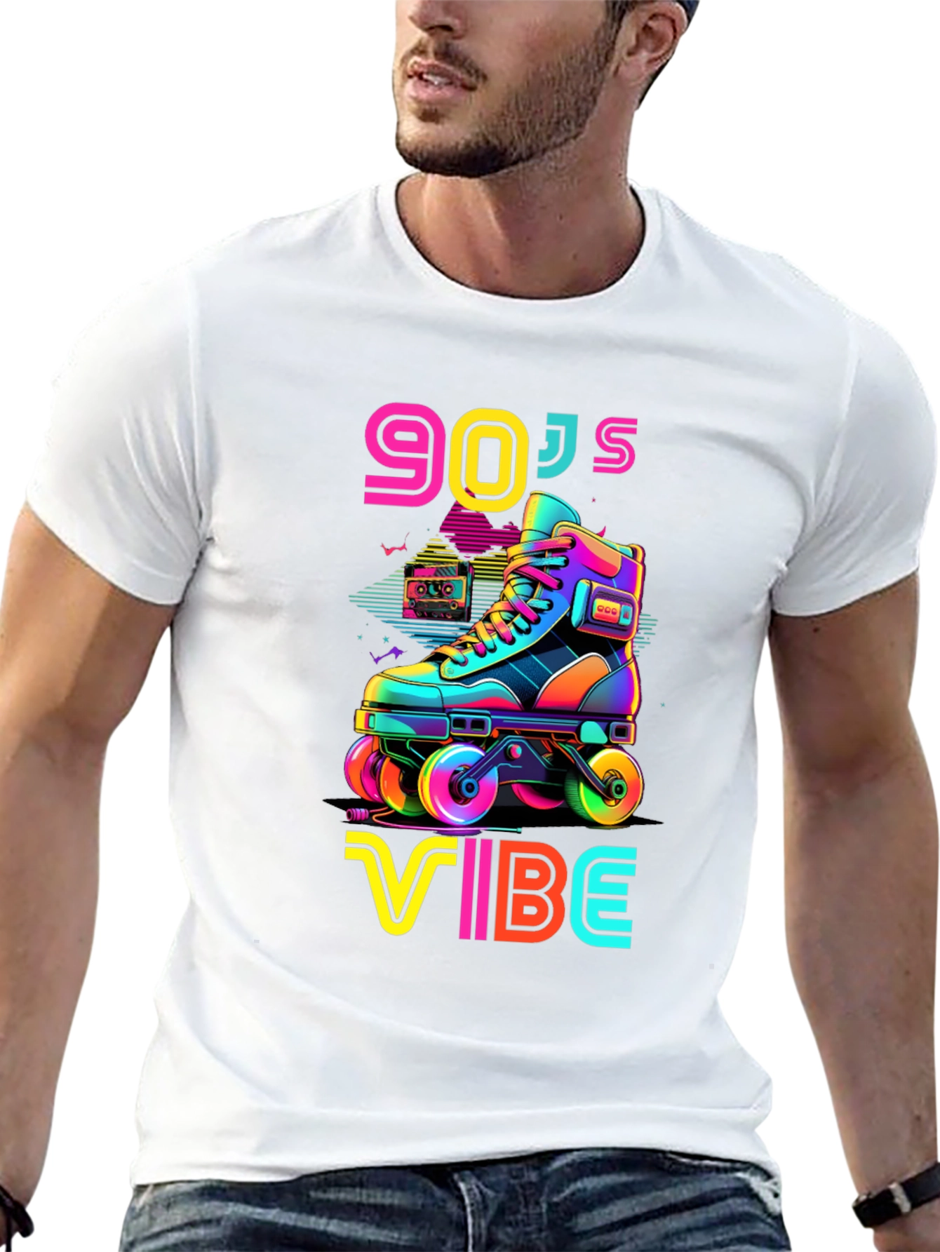 90s Vibe Roller Skate Graphic Tee
