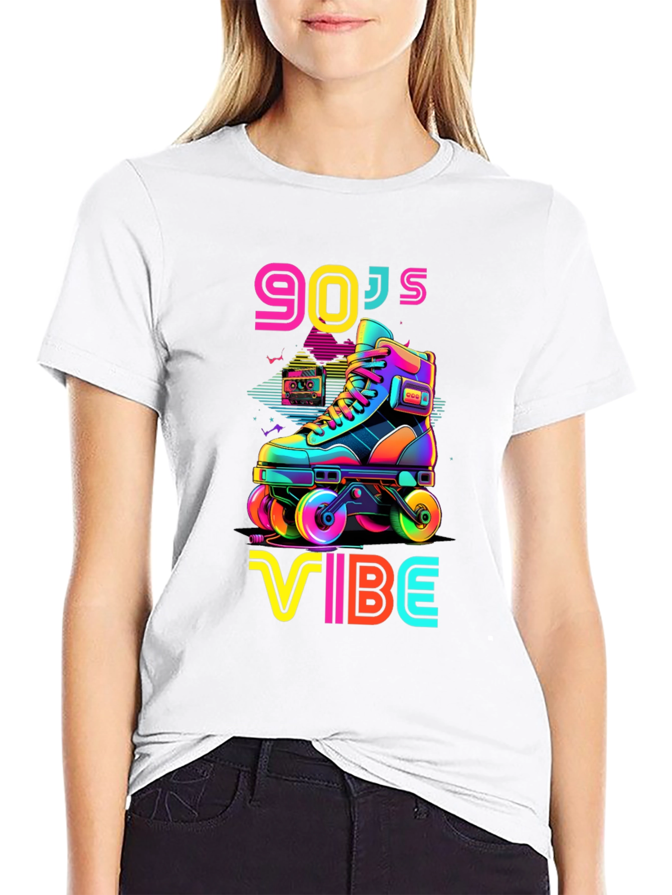 90s Vibe Roller Skate Graphic Tee