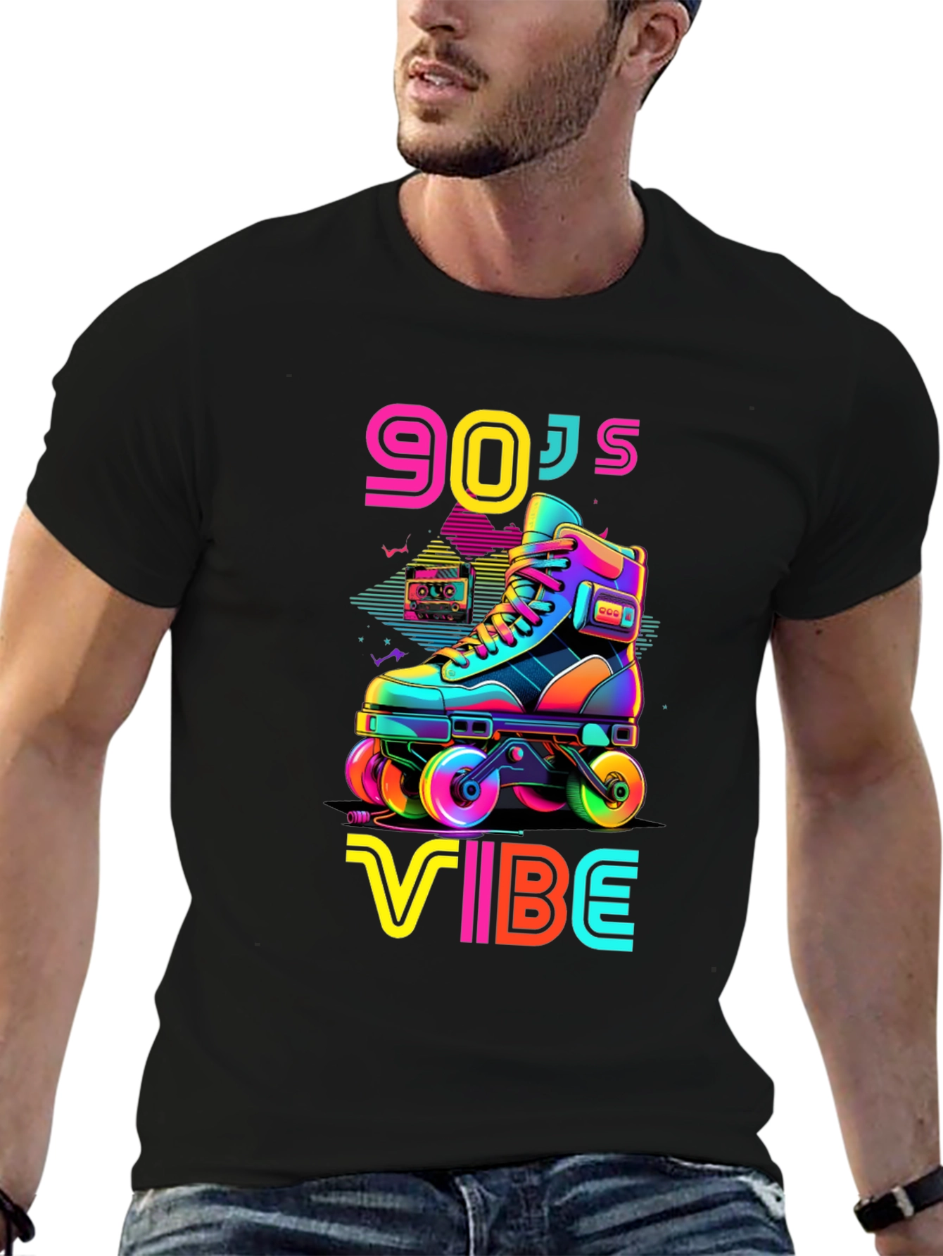 90s Vibe Roller Skate Graphic Tee