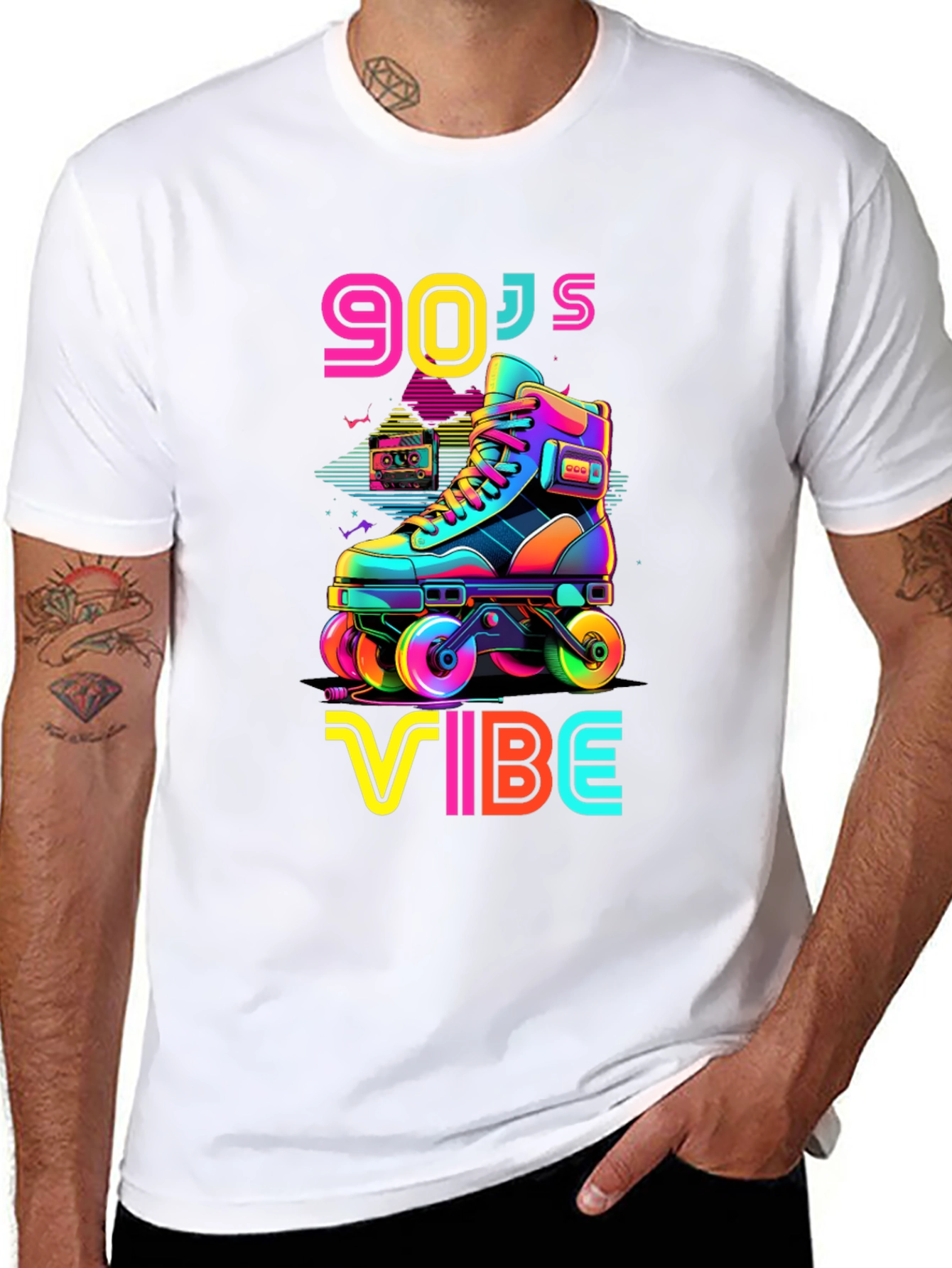 90s Vibe Roller Skate Graphic Tee