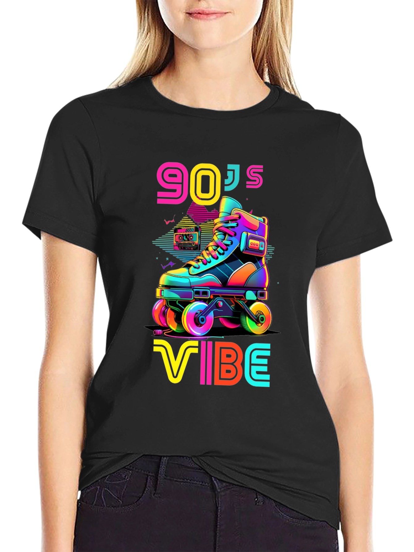90s Vibe Roller Skate Graphic Tee