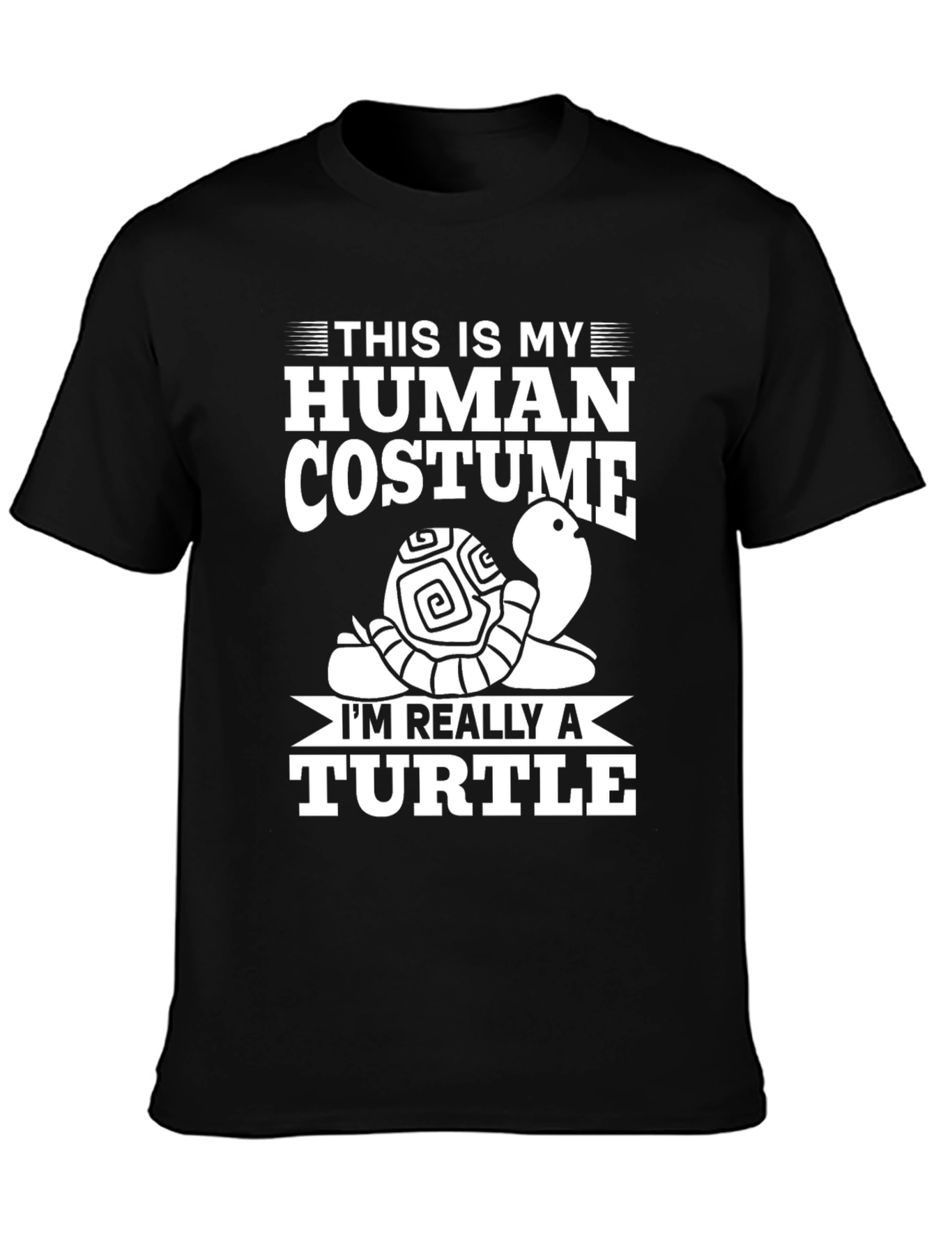 Human Costume Turtle T-Shirt: Funny Novelty Tee