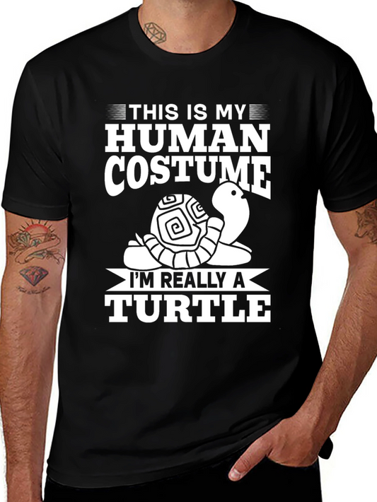 Human Costume Turtle T-Shirt: Funny Novelty Tee