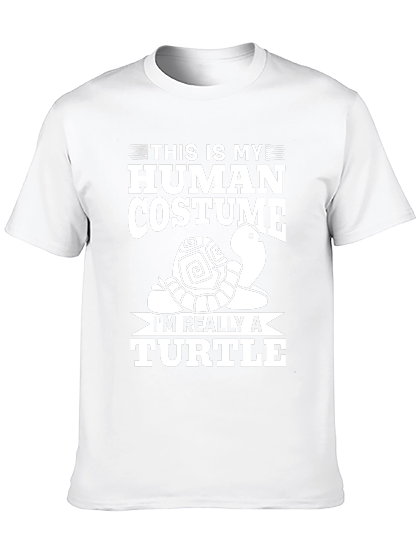 Human Costume Turtle T-Shirt: Funny Novelty Tee