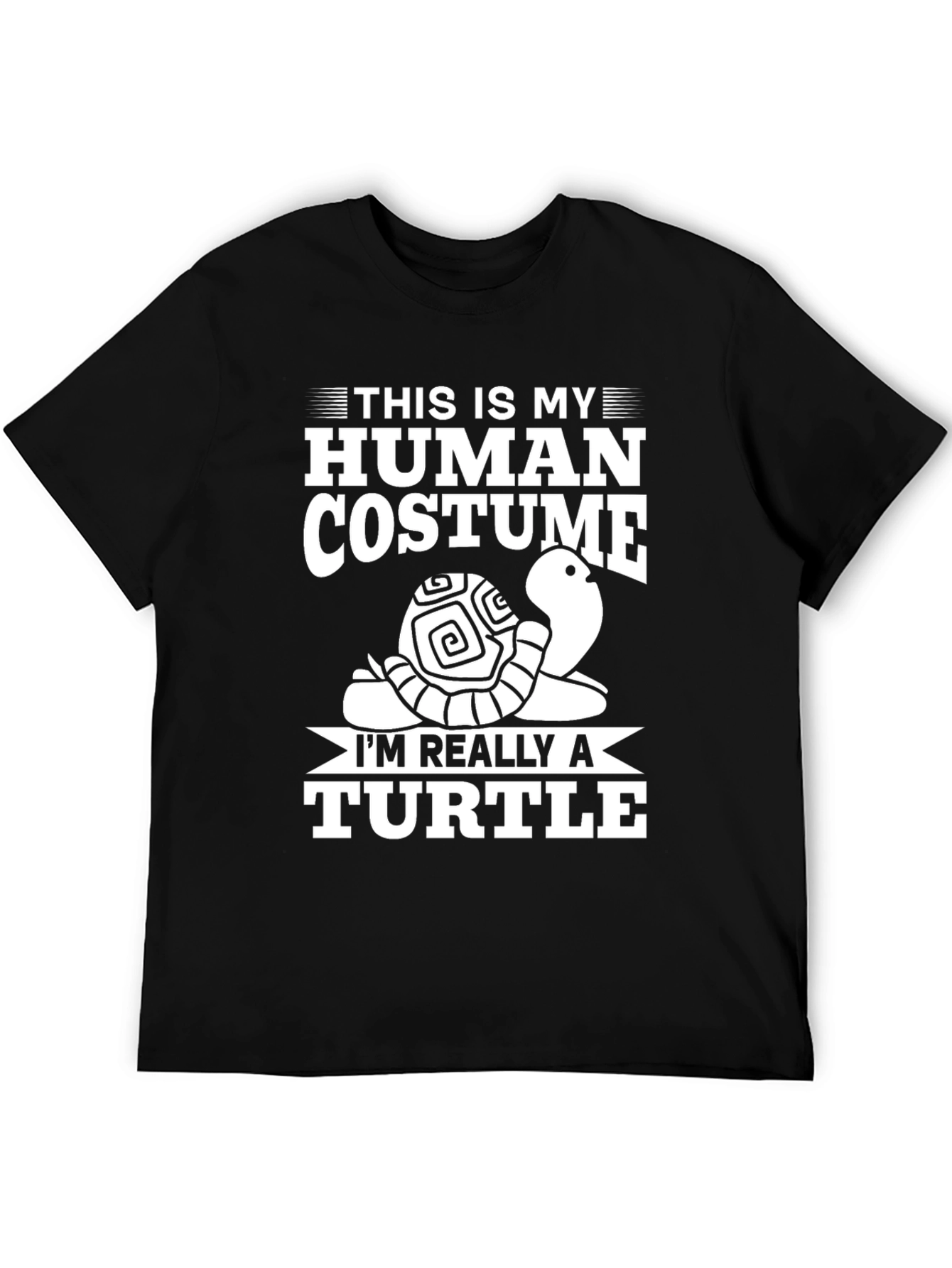 Human Costume Turtle T-Shirt: Funny Novelty Tee