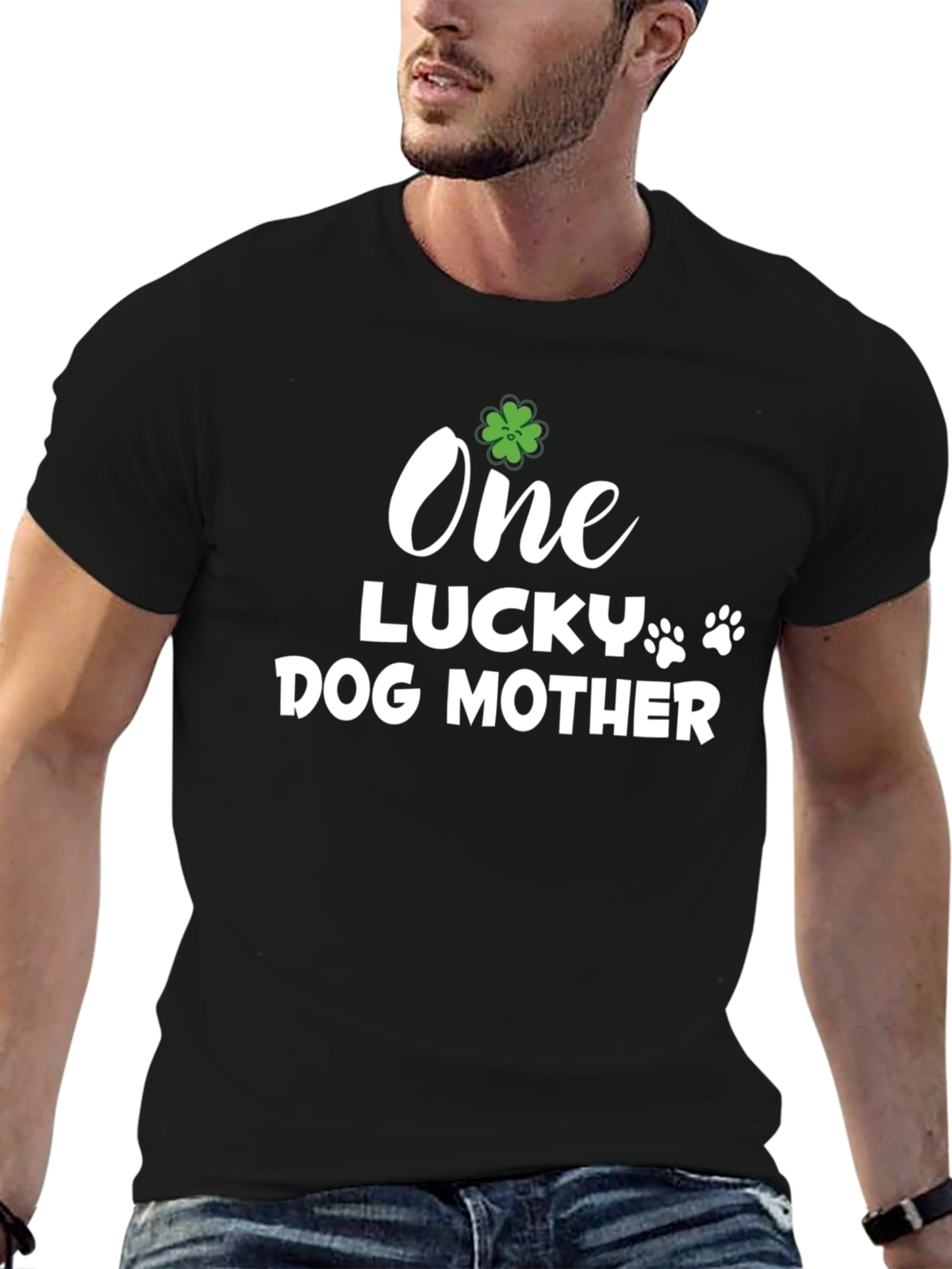 One Lucky Dog Mother St. Patricks Day Graphic Tee