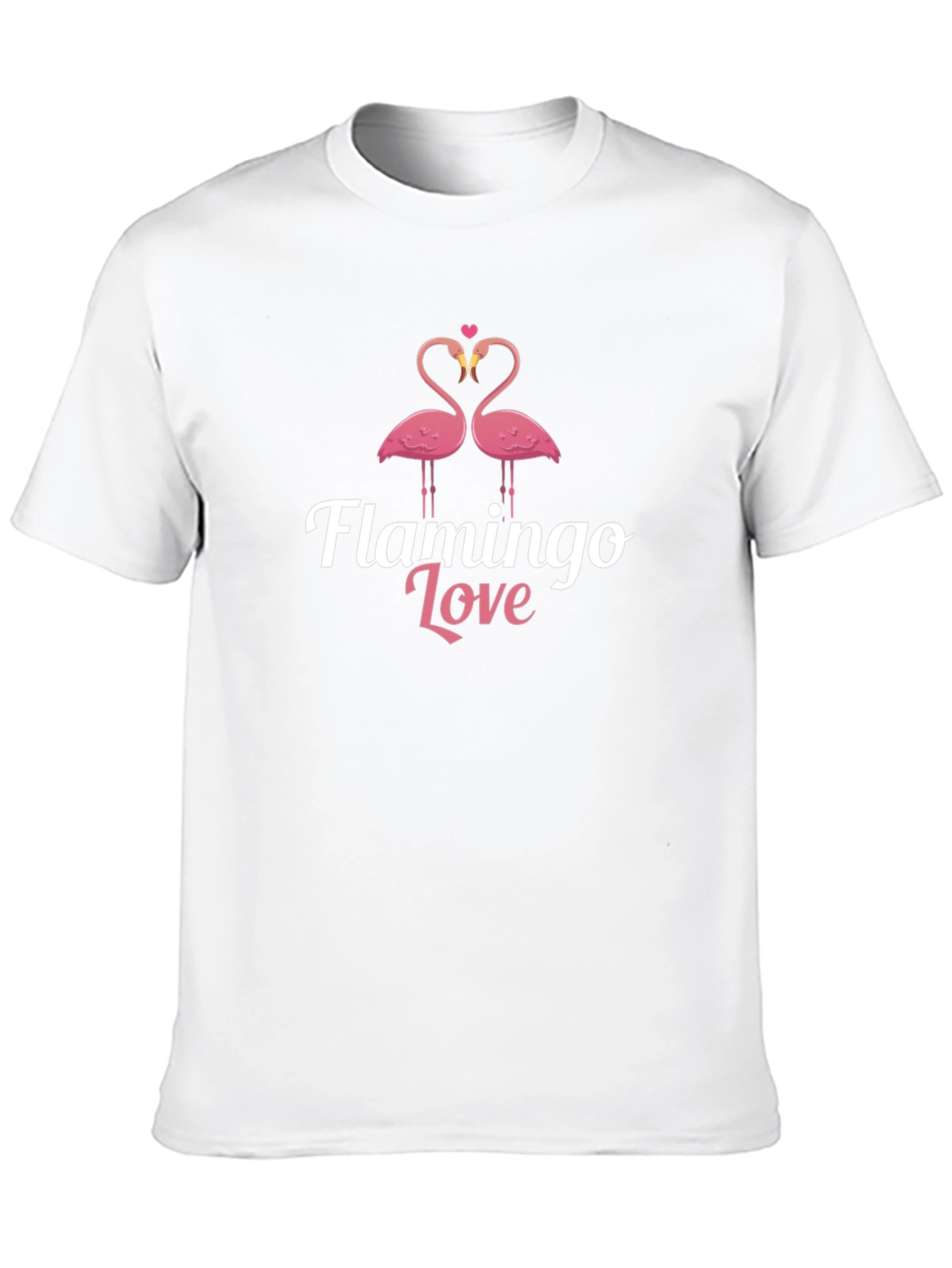 Flamingo Love Black Graphic Tee