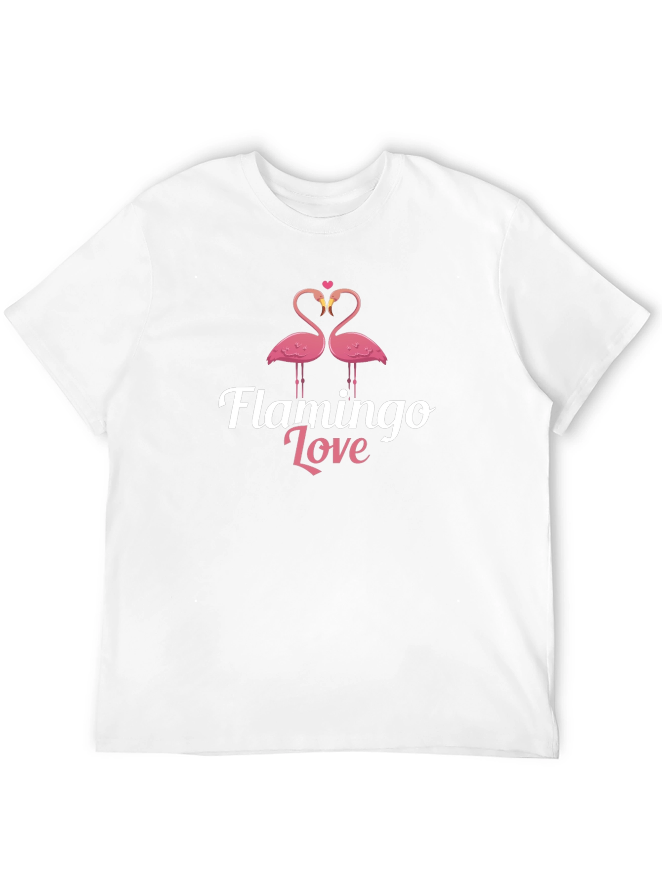 Flamingo Love Black Graphic Tee