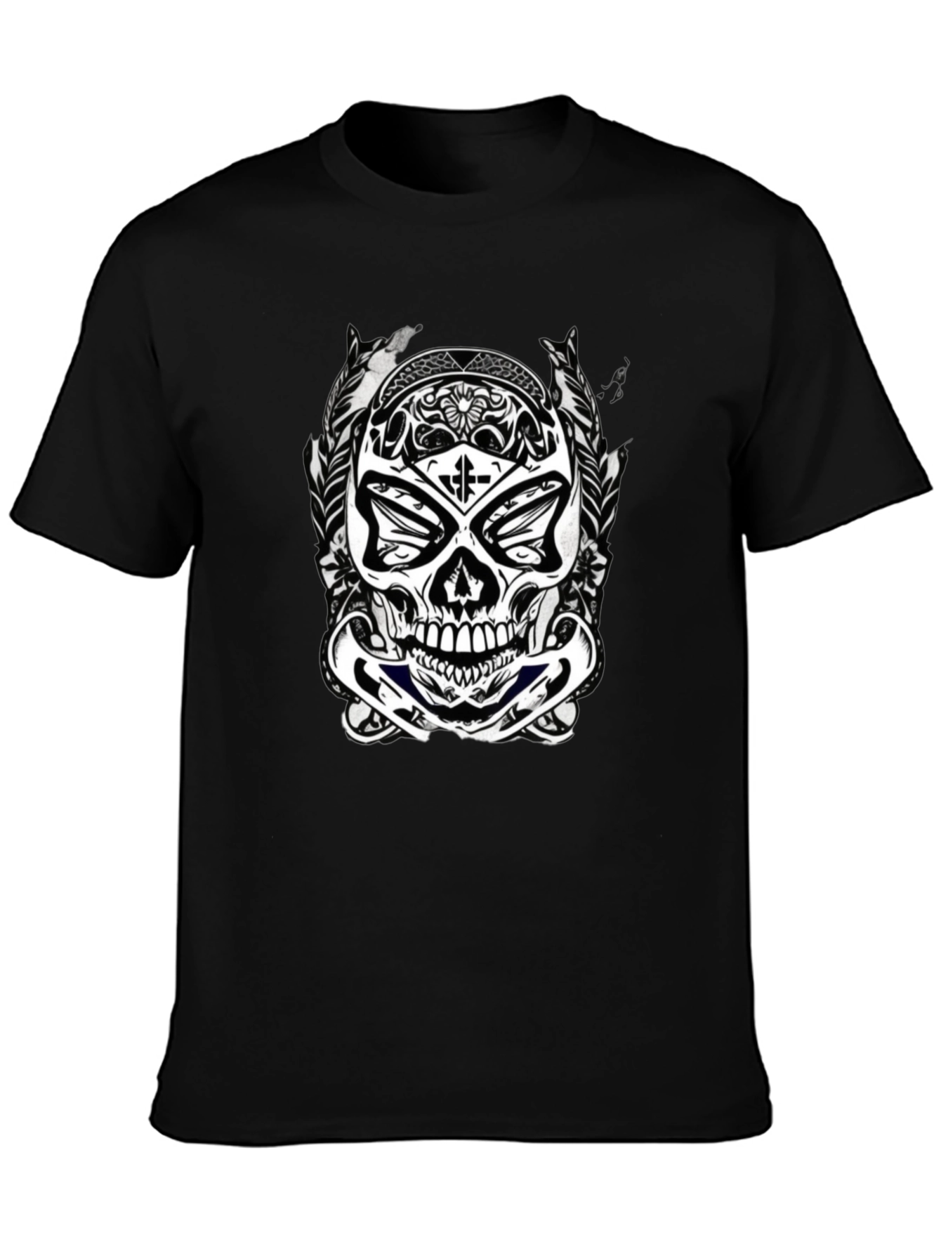 Skull Graphic Black T-Shirt for Men
