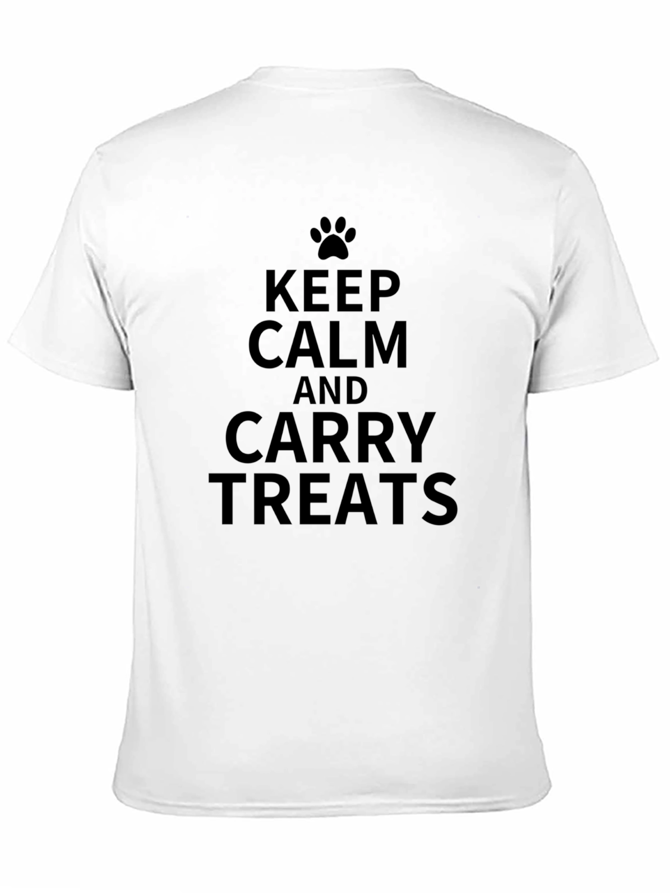 Keep Calm and Carry Treats Black T-Shirt