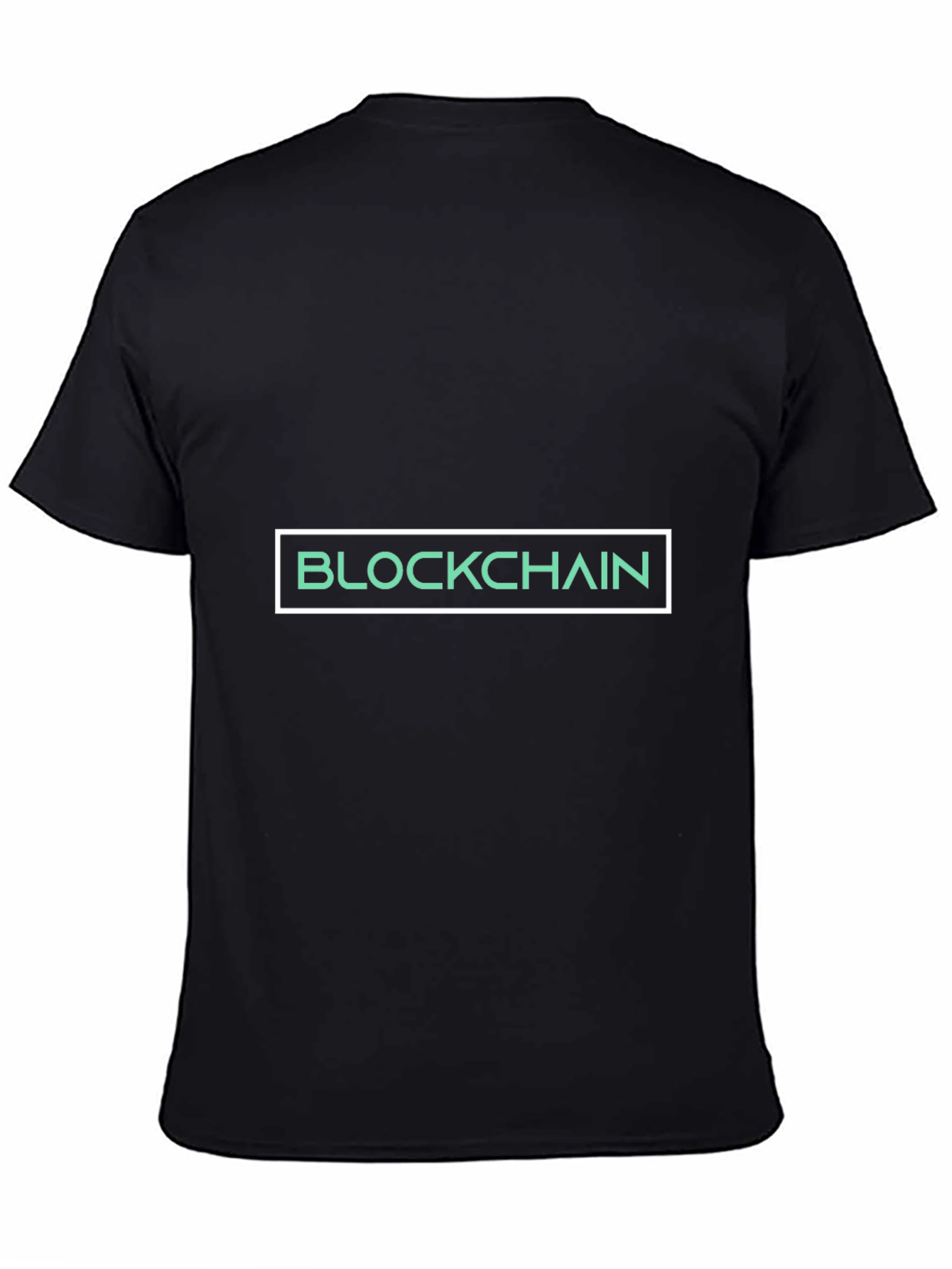 Blockchain Graphic Tee - Black Cotton T-Shirt