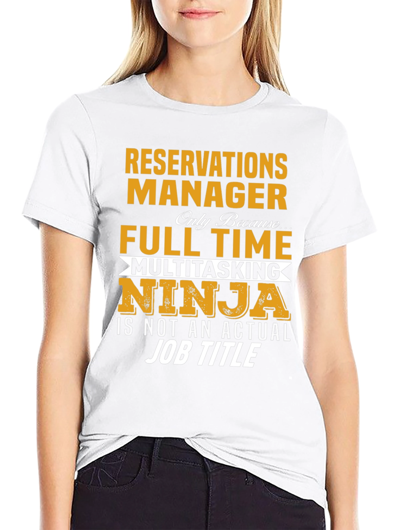 Reservations Manager Full Time Ninja T-Shirt