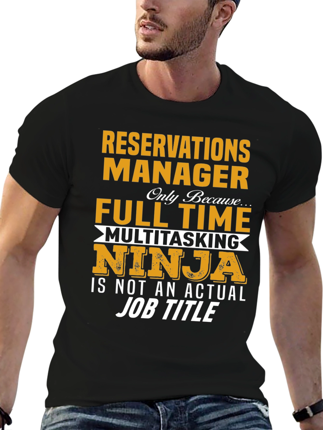 Reservations Manager Full Time Ninja T-Shirt