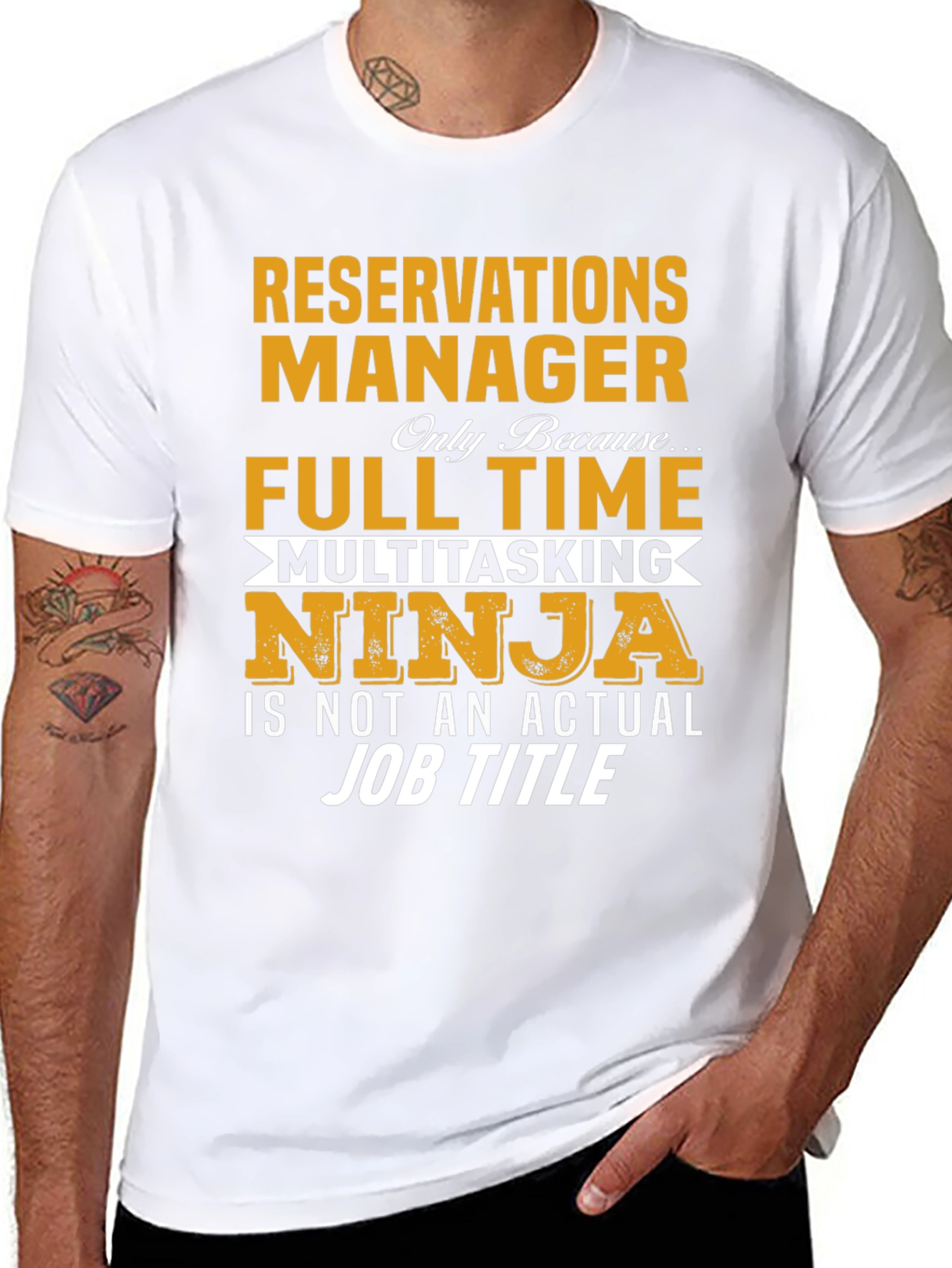 Reservations Manager Full Time Ninja T-Shirt