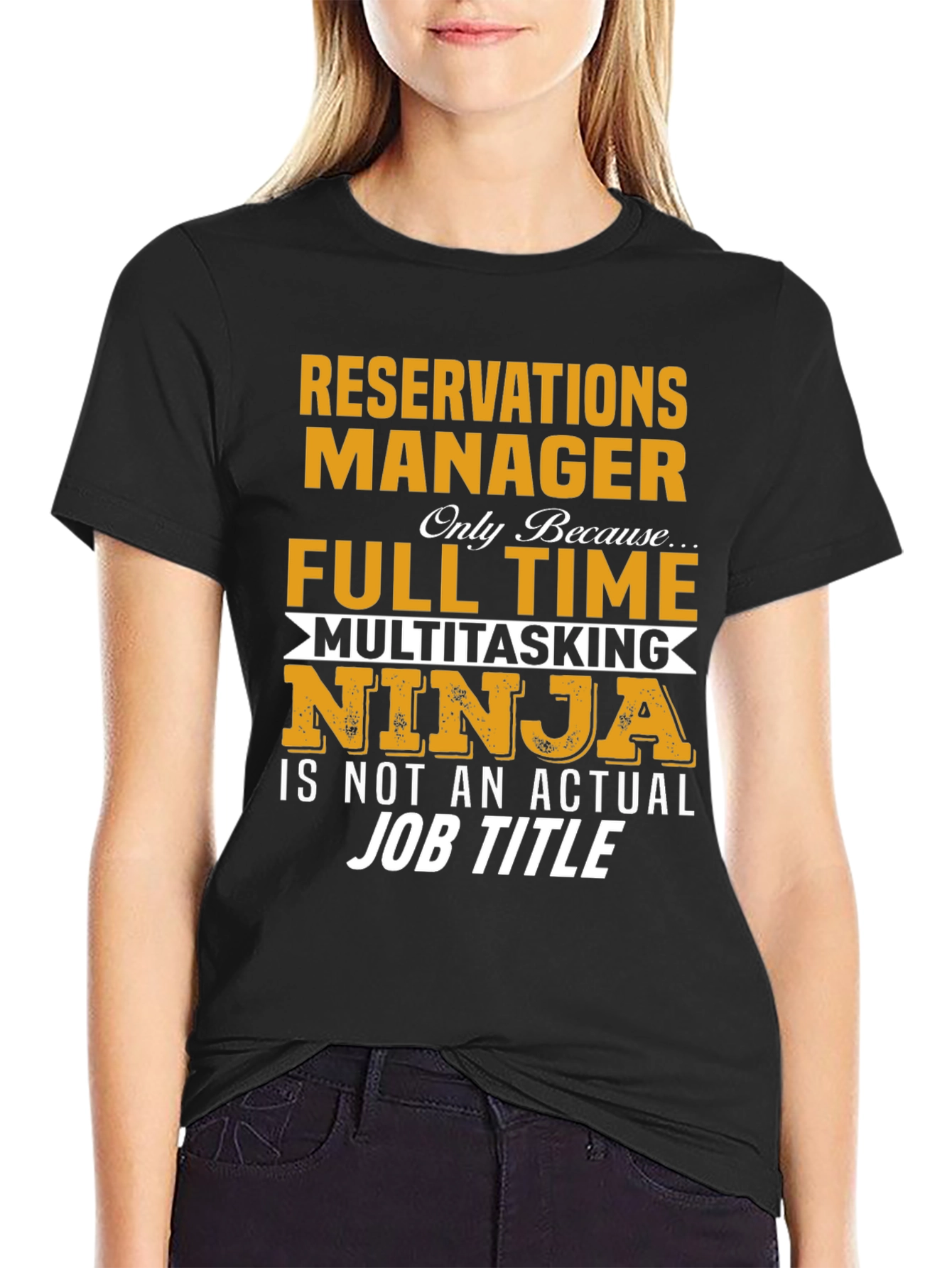 Reservations Manager Full Time Ninja T-Shirt